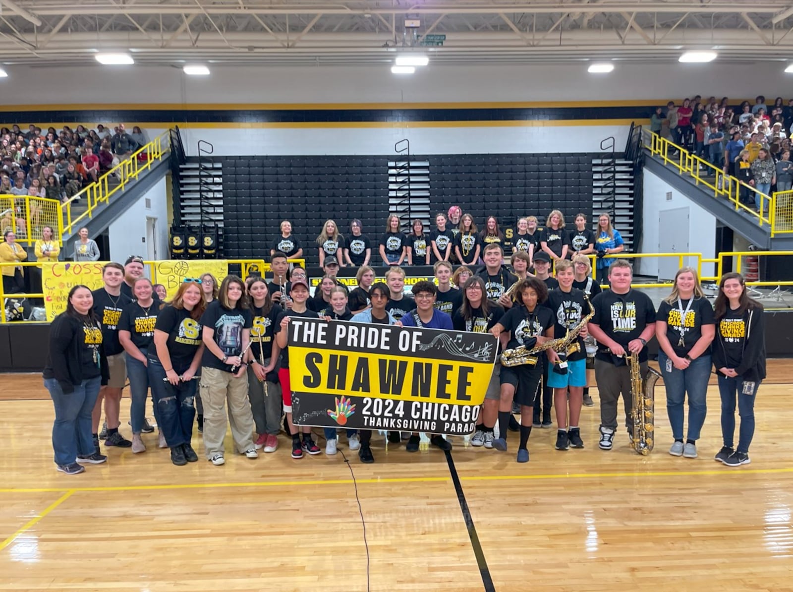 The Pride of Shawnee Marching Band will travel to Chicago, Illinois, under the direction of Sarah Smith, as they take part in the 90th annual Chicago Thanksgiving Parade on Thursday, Nov. 28. Contributed