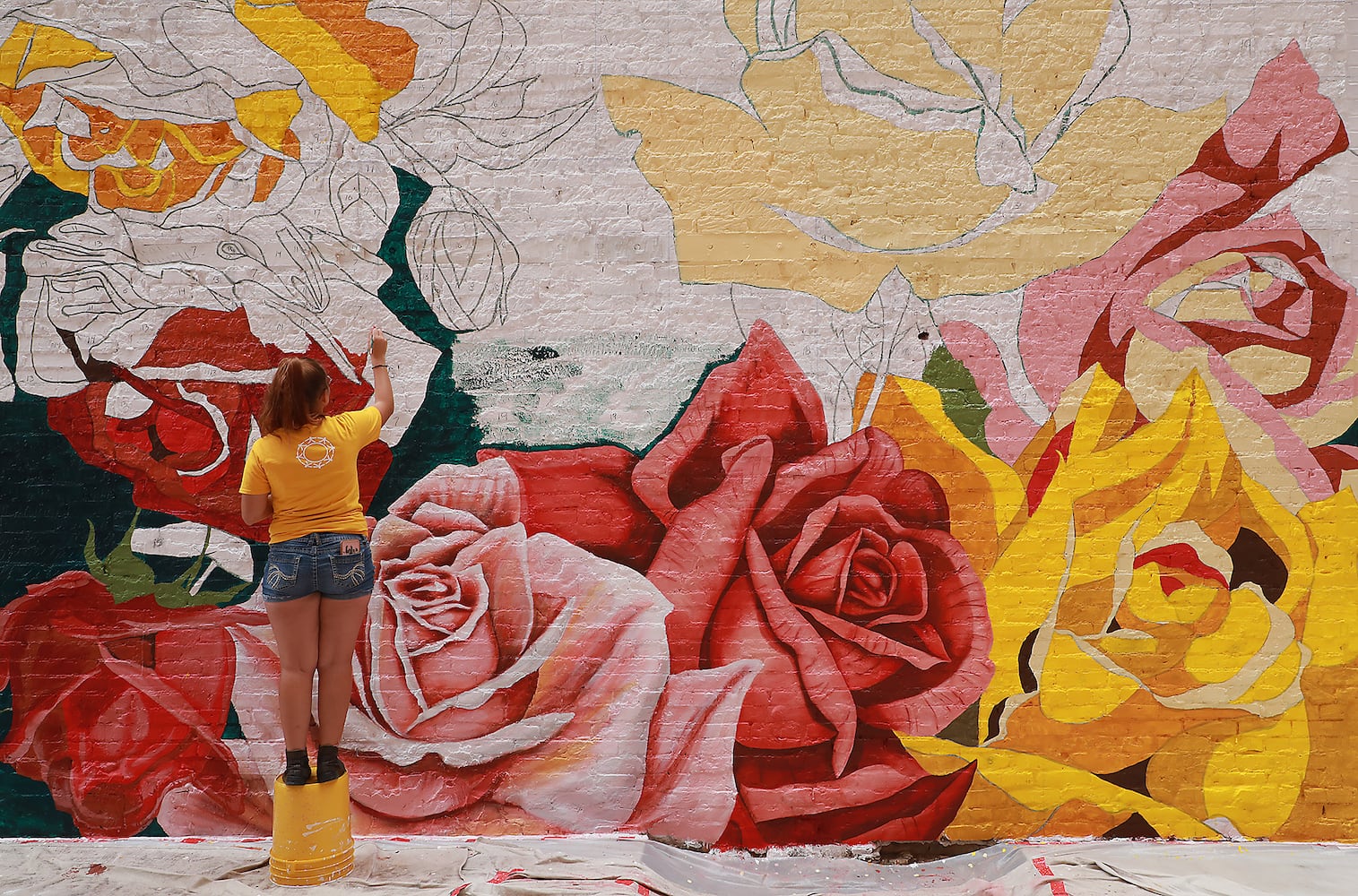 PHOTOS: THE ROSE CITY MURAL