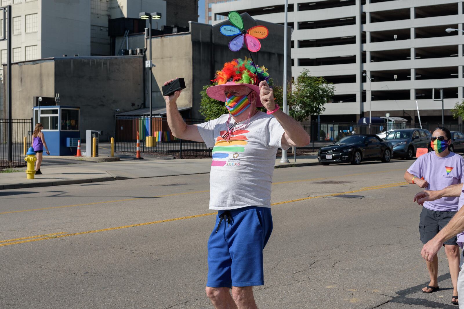 Due to the COVID-19 pandemic, the annual Dayton Pride Parade, hosted by the Greater Dayton LGBT Center, was reinvented as a reverse parade where the spectators drove down E. Second St. in downtown Dayton between Patterson Blvd. and Main St. to view static displays set up by the performers, sponsors and non-profits. Originally scheduled for June 6, 2020, the reverse parade was held on Saturday morning, August 22, 2020. Did we spot you there? TOM GILLIAM/CONTRIBUTING PHOTOGRAPHER