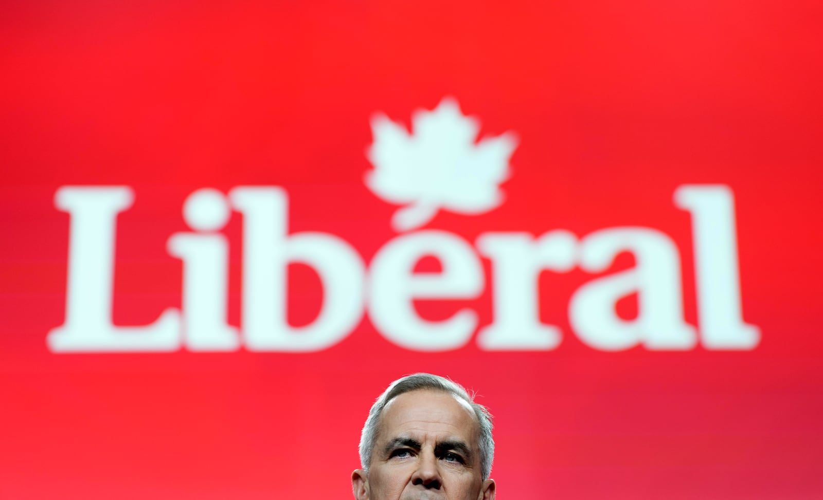 Mark Carney, Leader of the Liberal Party of Canada, speaks after being announced the winner at the Liberal Leadership Event in Ottawa, Ontario, Sunday, March 9, 2025. (Justin Tang/The Canadian Press via AP)