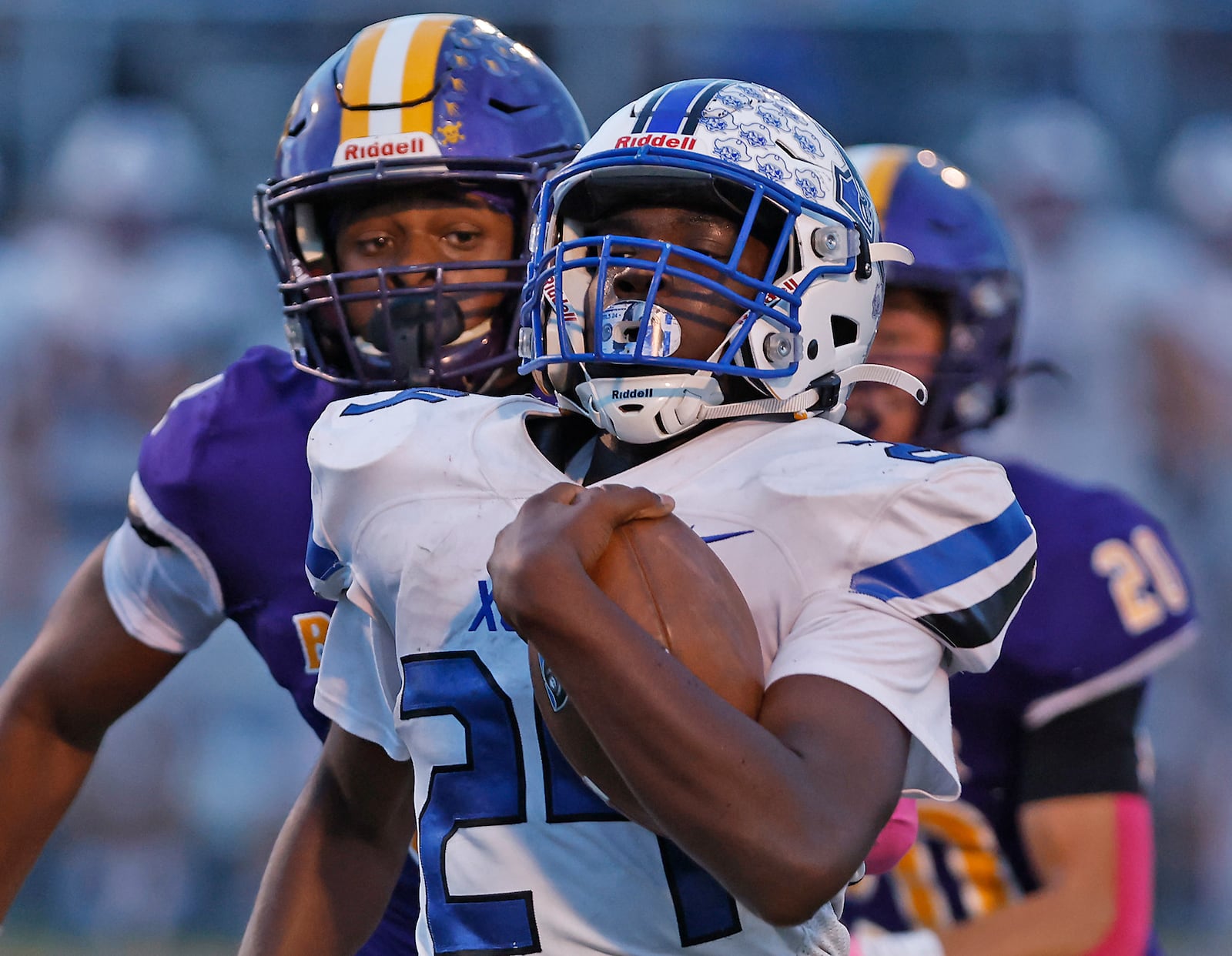 Xenia's Deaunte White is chased down by Butler's Kale Webb. BILL LACKEY/STAFF