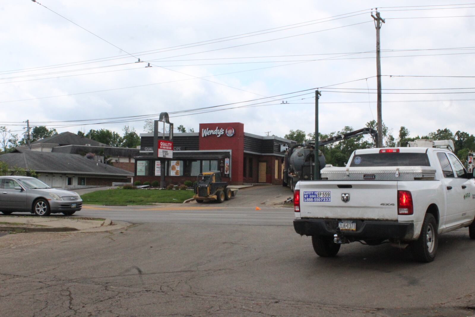 Tyon "Red" Gillis was working at Donatos Pizza in Harrison Twp. when it was hit by a tornado on Memorial Day 2019, May 27. Several businesses around the pizza restaurant were also damaged. Gillis helped his coworkers and workers at the nearby Wendy's.