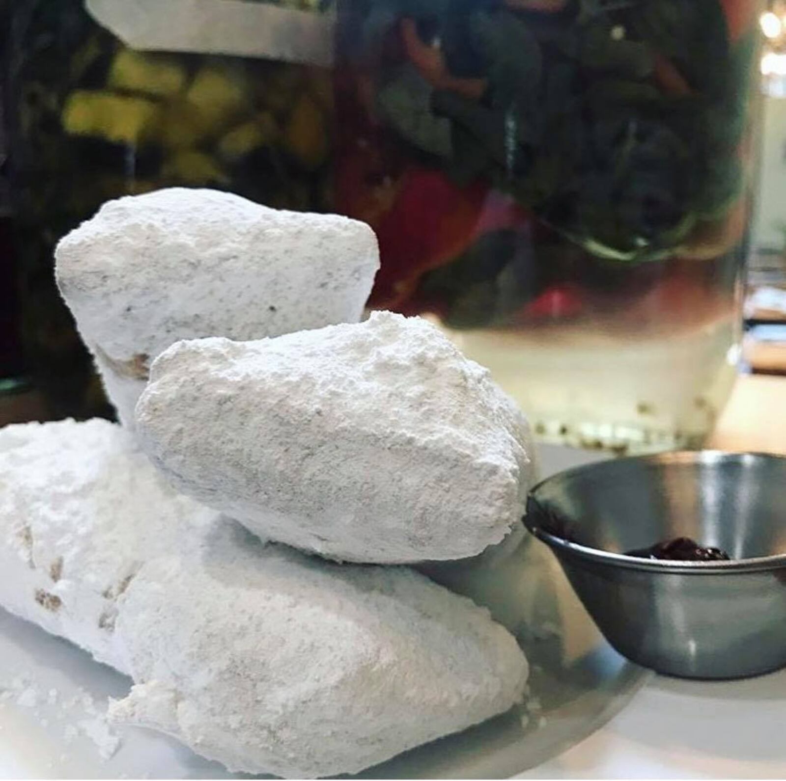 A trio of beignets at Lily's Bistro.