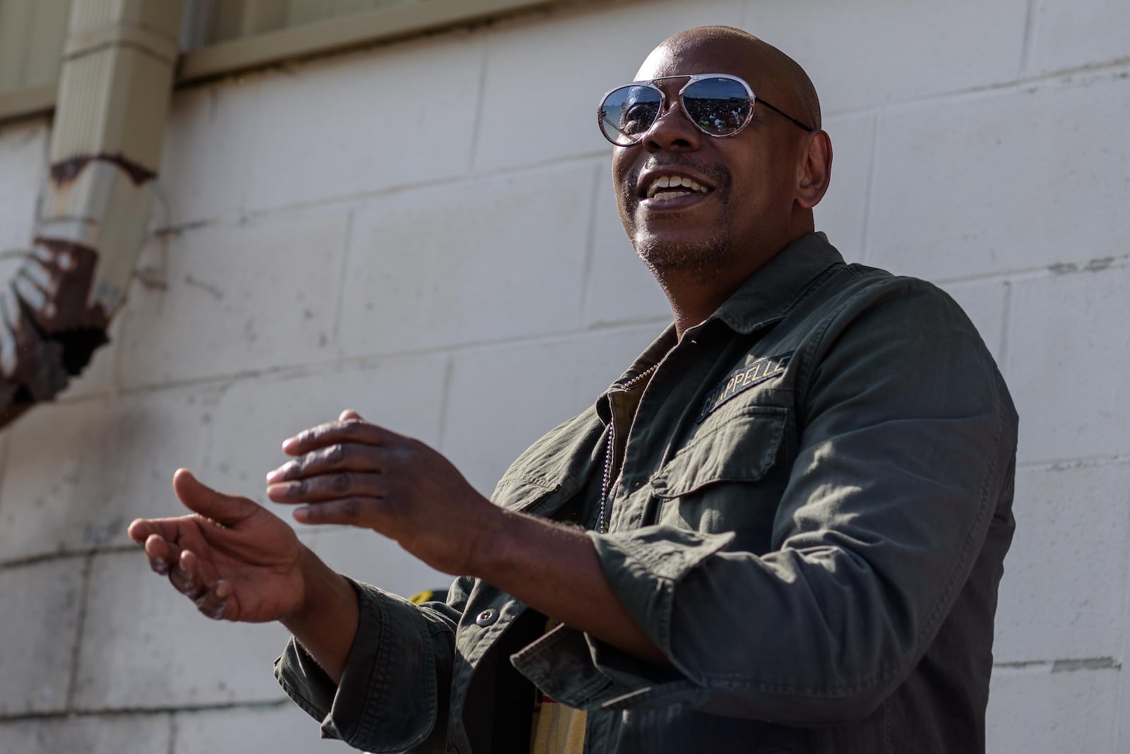 Dave Chappelle hosted the Gem City Shine benefit concert in Dayton's Oregon District on Sunday, Aug. 25, 2019.  Stevie Wonder, Chance the Rapper, Thundercat and Teyana Taylor were among the performers and there were also appearances made by Jon Stewart, Chris Rock, Fonzworth Bentley and more. TOM GILLIAM / CONTRIBUTING PHOTOGRAPHER