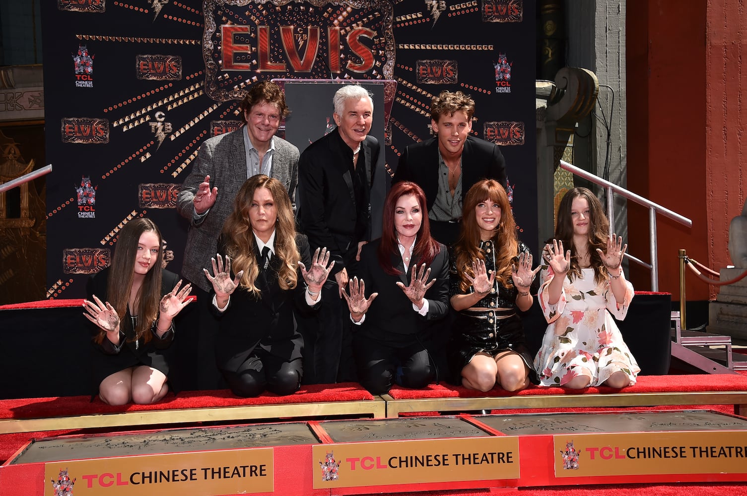 Priscilla Presley, Lisa Marie Presley and Riley Keough Hand and Footprint Ceremony