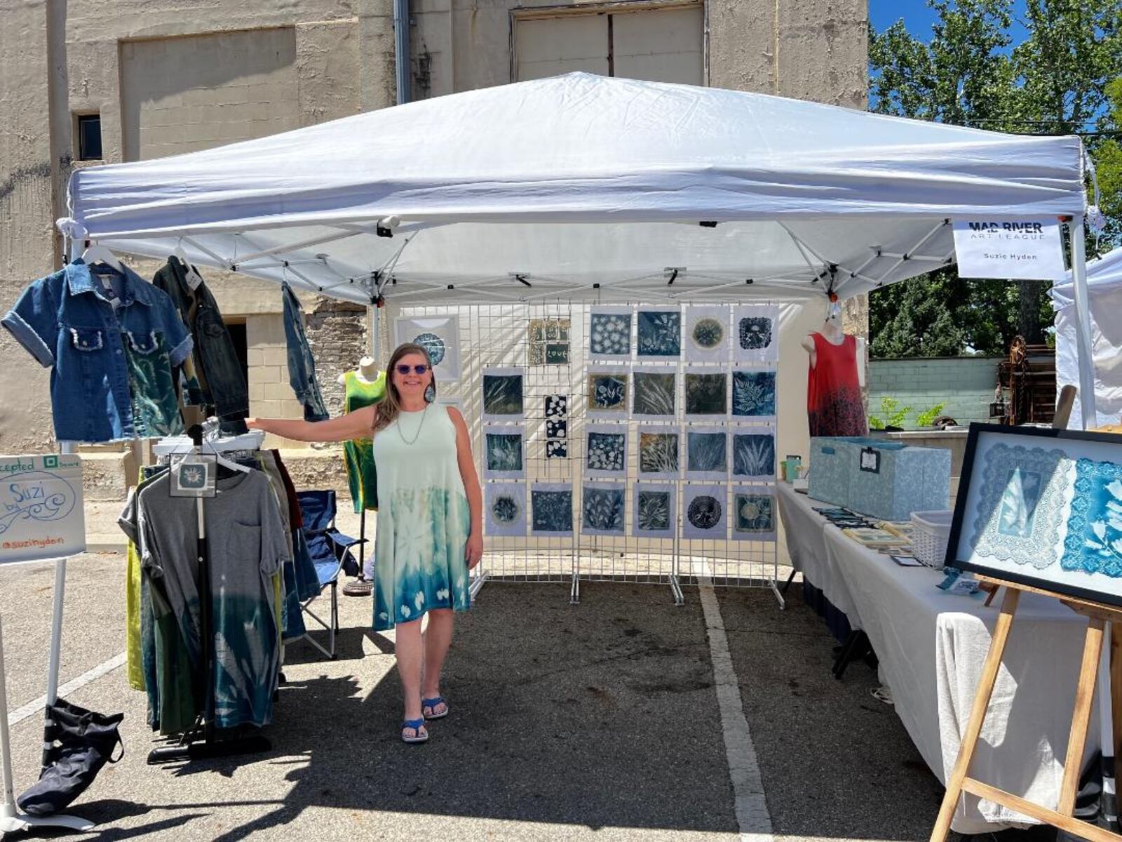 Suzi Hayden, who specializes in cyanotype art, will be the featured artist at the Mad River Art League's Fall Art Show on Saturday at Mother Stewart's Brewing Company during the same time as ChalkFest.