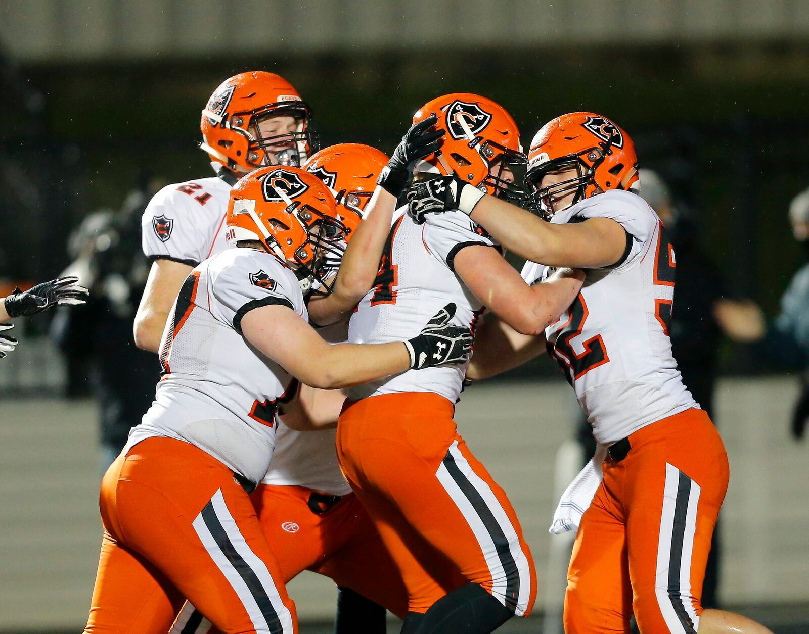 Coldwater beat New Middletown Springfield 38-35 to win its seventh state football championship Sunday in the Division VI title game at Massillon's Tiger Stadium. OHSAA photo