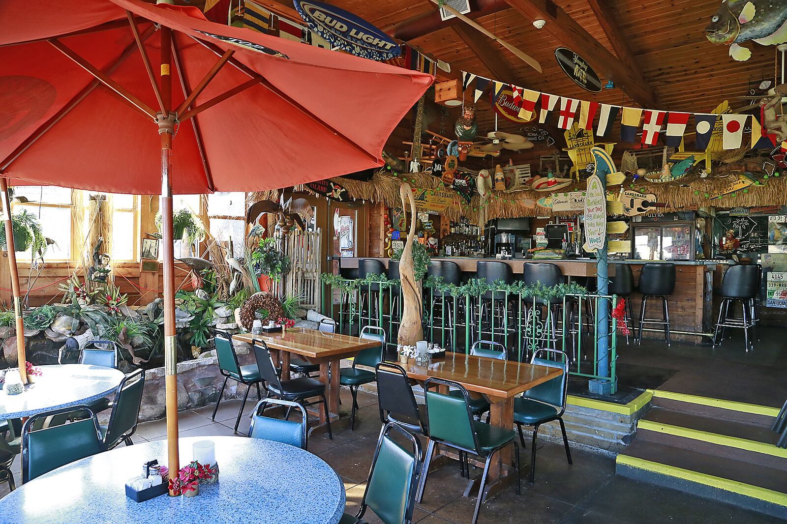 One of the dinning rooms at The Dock. Bill Lackey/Staff