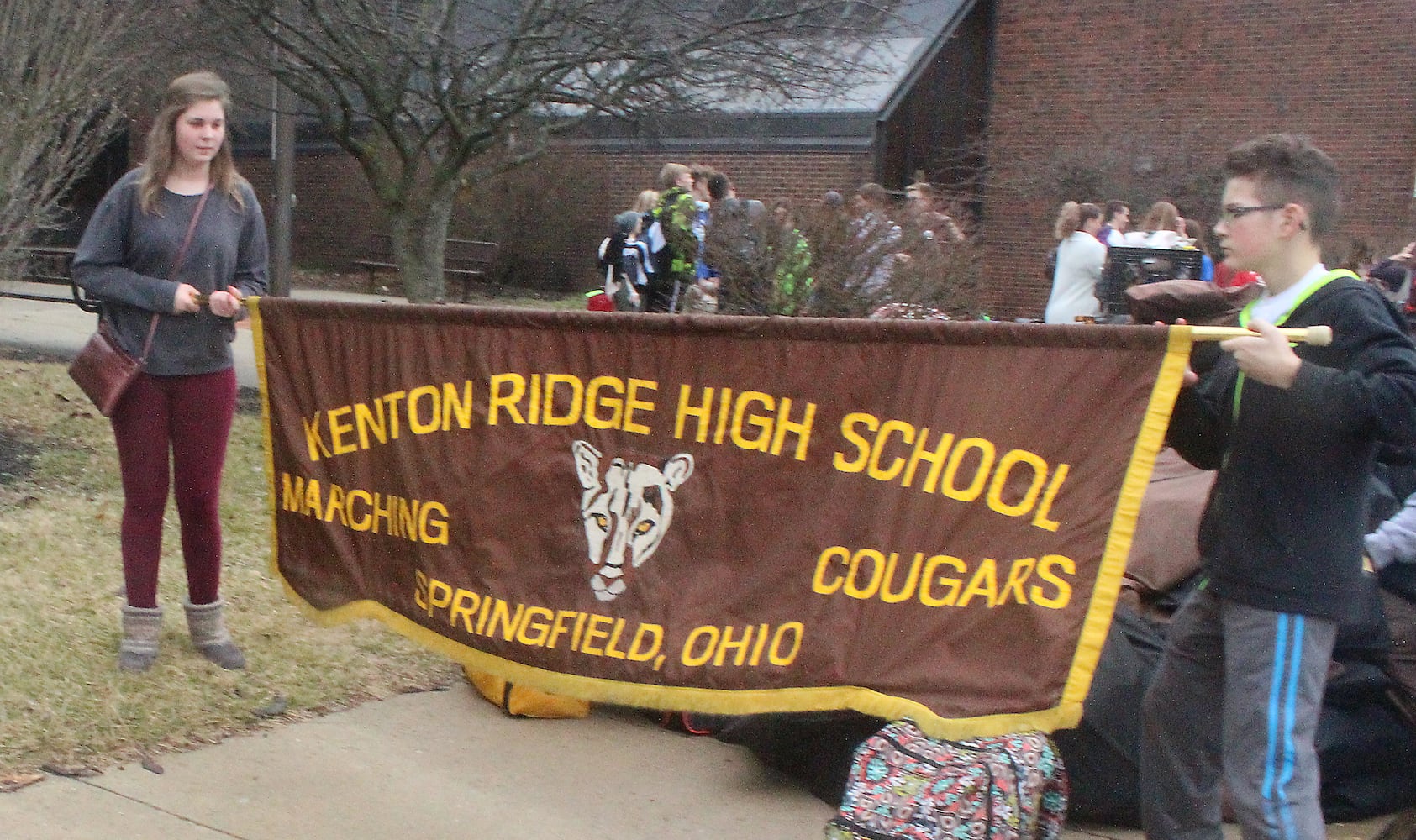 PHOTOS: Kenton Ridge band prepares for performance during Mardi Gras