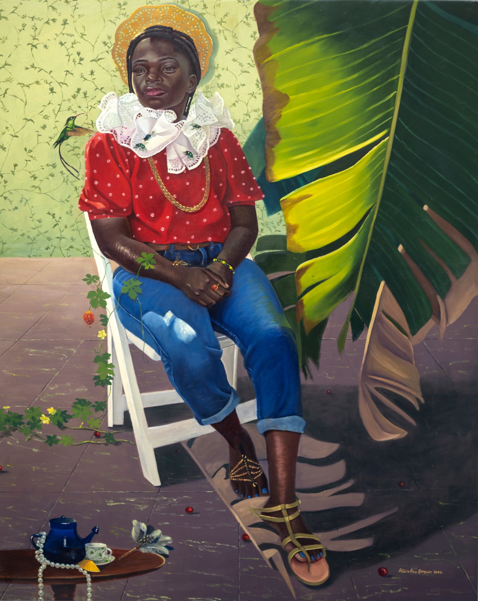 Alicia Brown's Portrait of Lady Cameal in the New World is featured in the "Mirror, Mirror'' exhibit at the Springfield Museum of Art. CONTRIBUTED