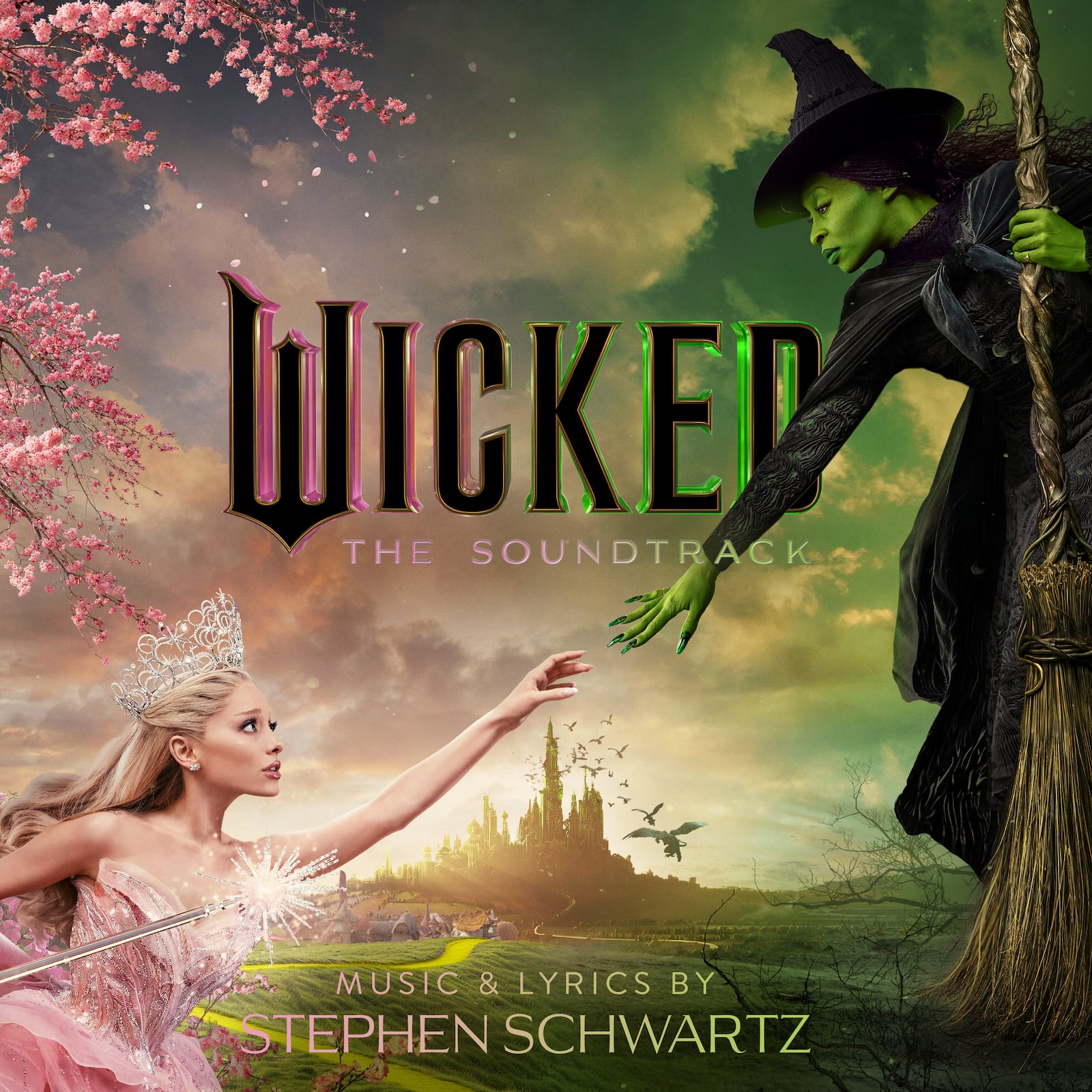 This album cover image released by Republic Records/Verve Records shows the soundtrack for the film "Wicked." (Republic Records/Verve Records via AP)