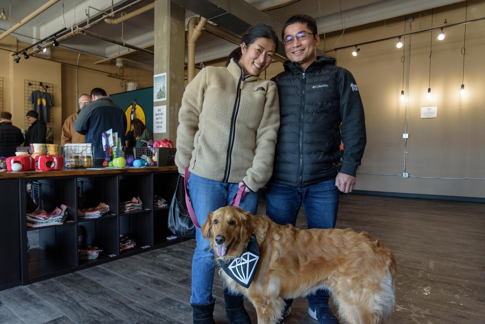 A grand opening “Pawty!” was held at EmBARK Dayton Dog Supply, located at 33 South St. Clair St. in downtown Dayton’s St. Clair Lofts building on Saturday, Jan. 29, 2022. EmBARK is downtown Dayton’s first dog boutique. Featured products include bandanas, custom leashes, collars, grooming supplies and dog food. Did we spot you there? TOM GILLIAM / CONTRIBUTING PHOTOGRAPHER