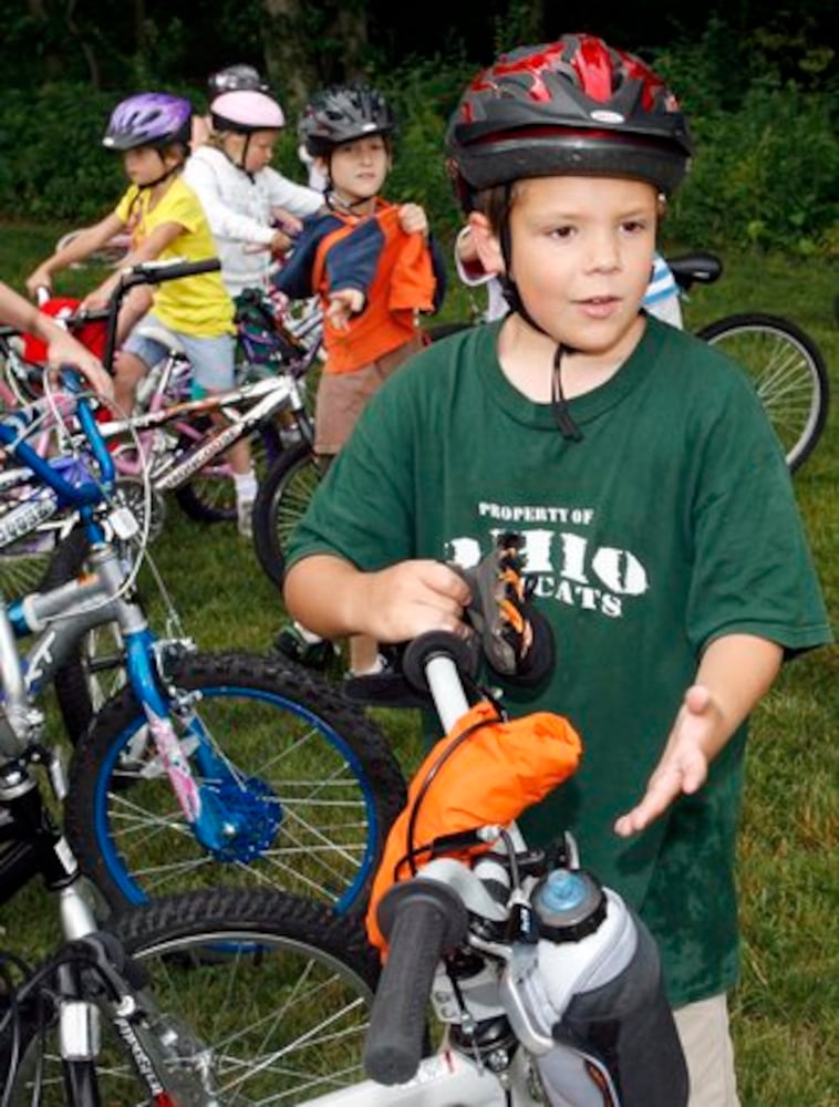 Kids learn about bike safety