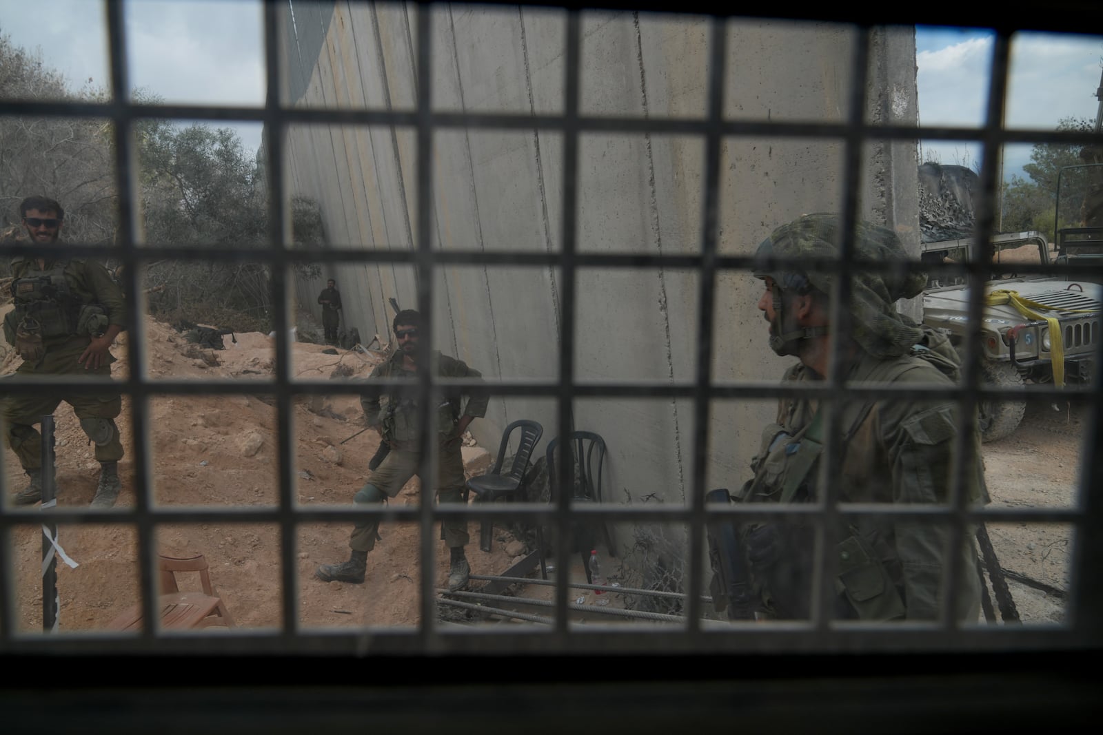 Israeli soldiers are seen during a ground operation in southern Lebanon, near the border with Israel, Sunday, Oct. 13, 2024. (AP Photo/Sam McNeil)