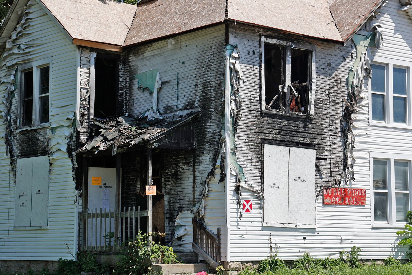 An abandoned house in Springfield Tuesday, August 8, 2023. BILL LACKEY/STAFF