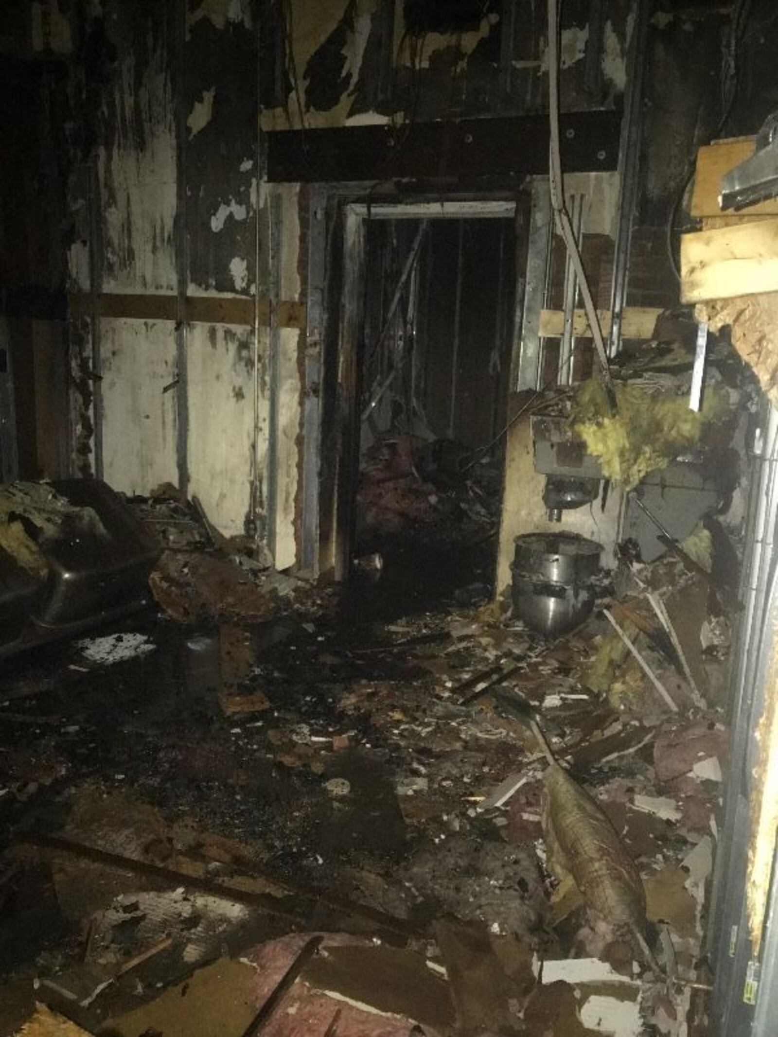 Photos shows damage inside of Salar in the Oregon District from a New Year's Eve weekend fire.