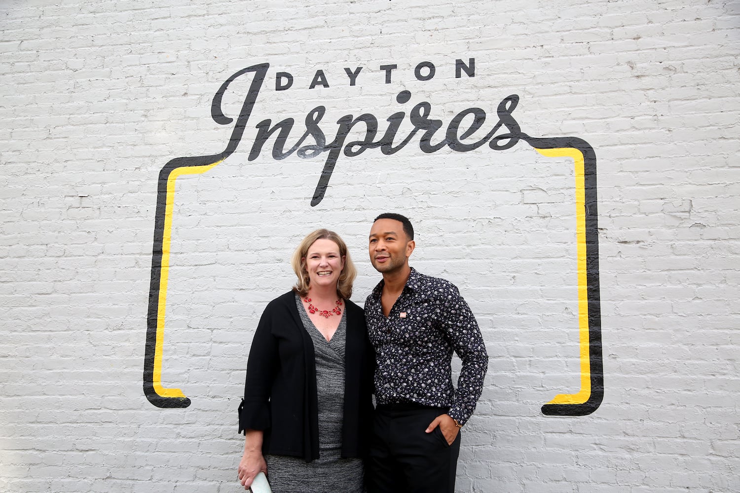 PHOTOS: John Legend visits the Oregon District to show support for the community