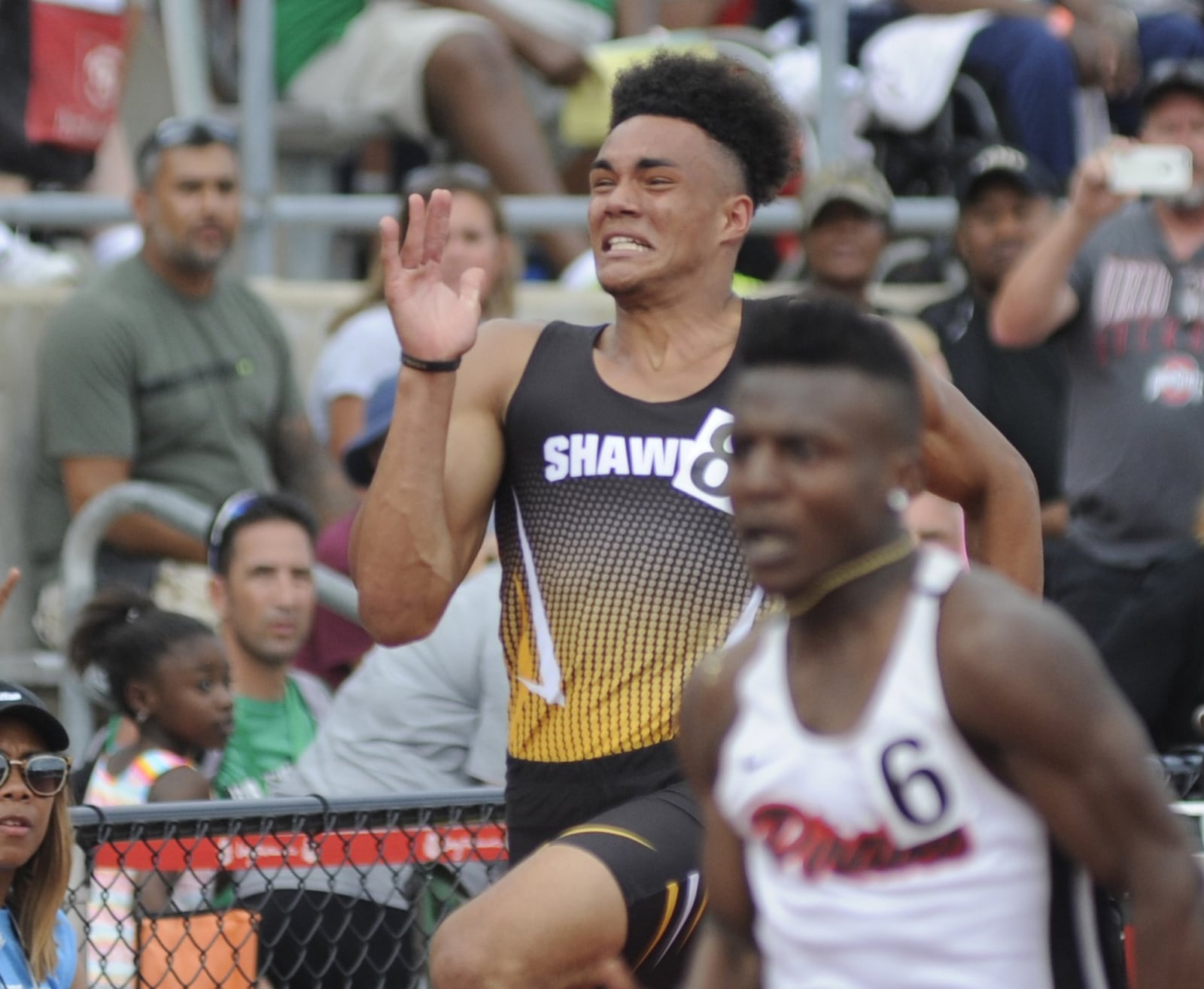 Shawnee sophomore Robie Glass was seventh in the D-II 200 during the state track and field meet at OSU’s Jesse Owens Memorial Stadium in Columbus on Saturday, June 2, 2018. MARC PENDLETON / STAFF