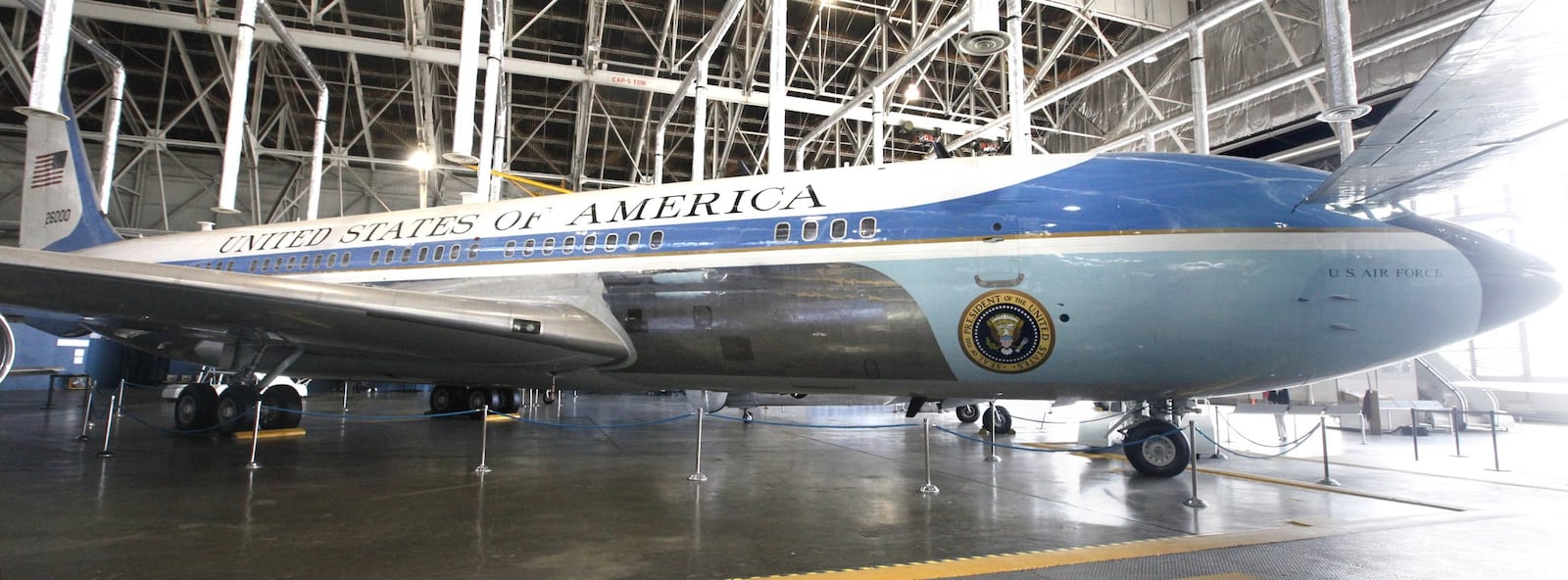 This airplane, used as Air Force One from 1963 to 1998 was used to transport the body of President John F. Kennedy back to Washington D.C. after he was assassinated in Dallas. LISA POWELL / STAFF