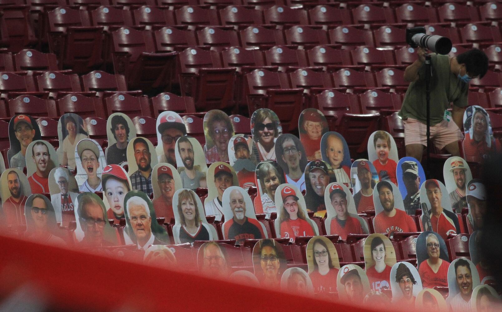 Reds fan cutouts