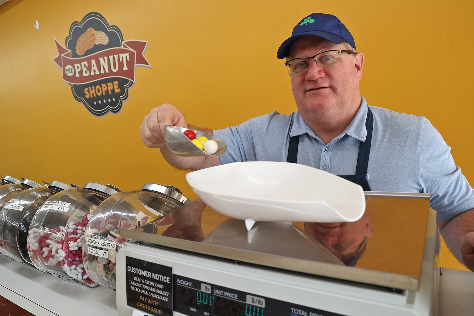 Matt Luther, the owner of The Peanut Shoppe in Springfield. BILL LACKEY/STAFF