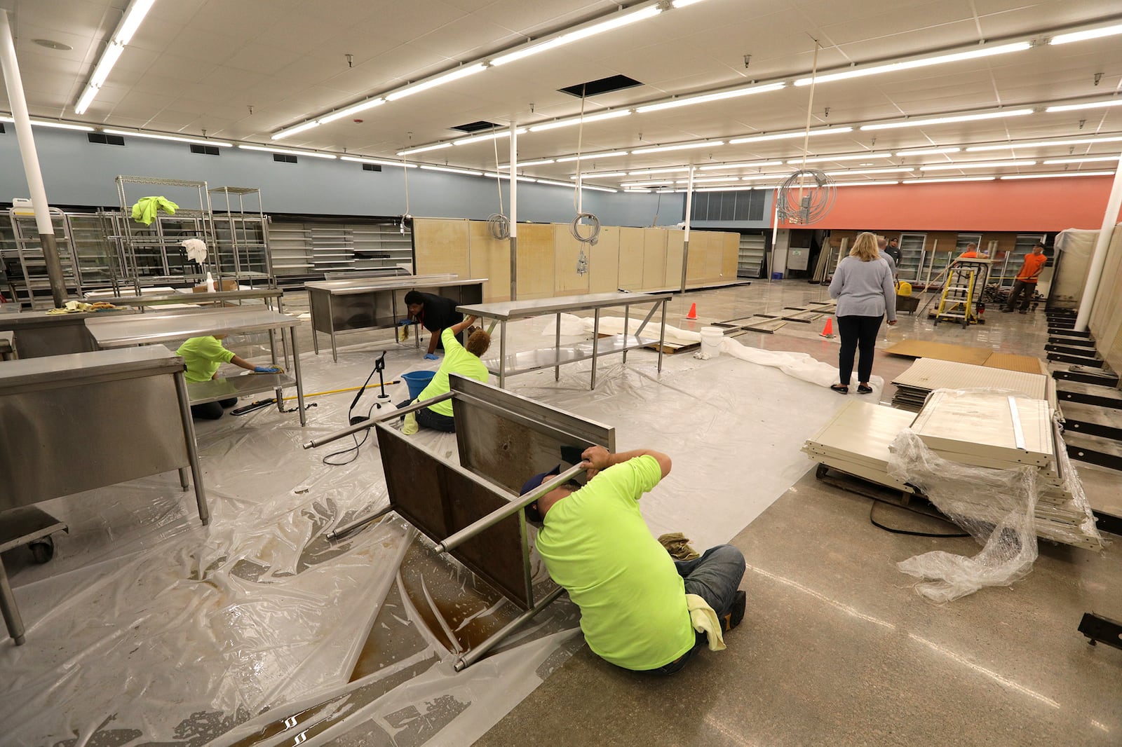 The future Groceryland location still under construction on South Limestone Street Wednesday. BILL LACKEY/STAFF