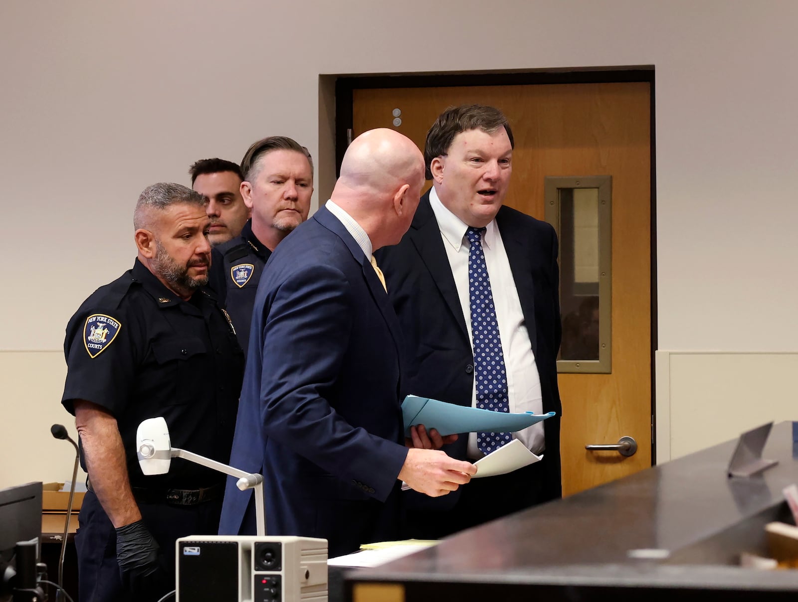 Rex A. Heuermann speaks during a court proceeding inside Supreme Court Justice Timothy Mazzei's courtroom at Suffolk County Court in Riverhead, N.Y. on Tuesday, Dec. 17, 2024. (James Carbone/Newsday via AP, Pool)