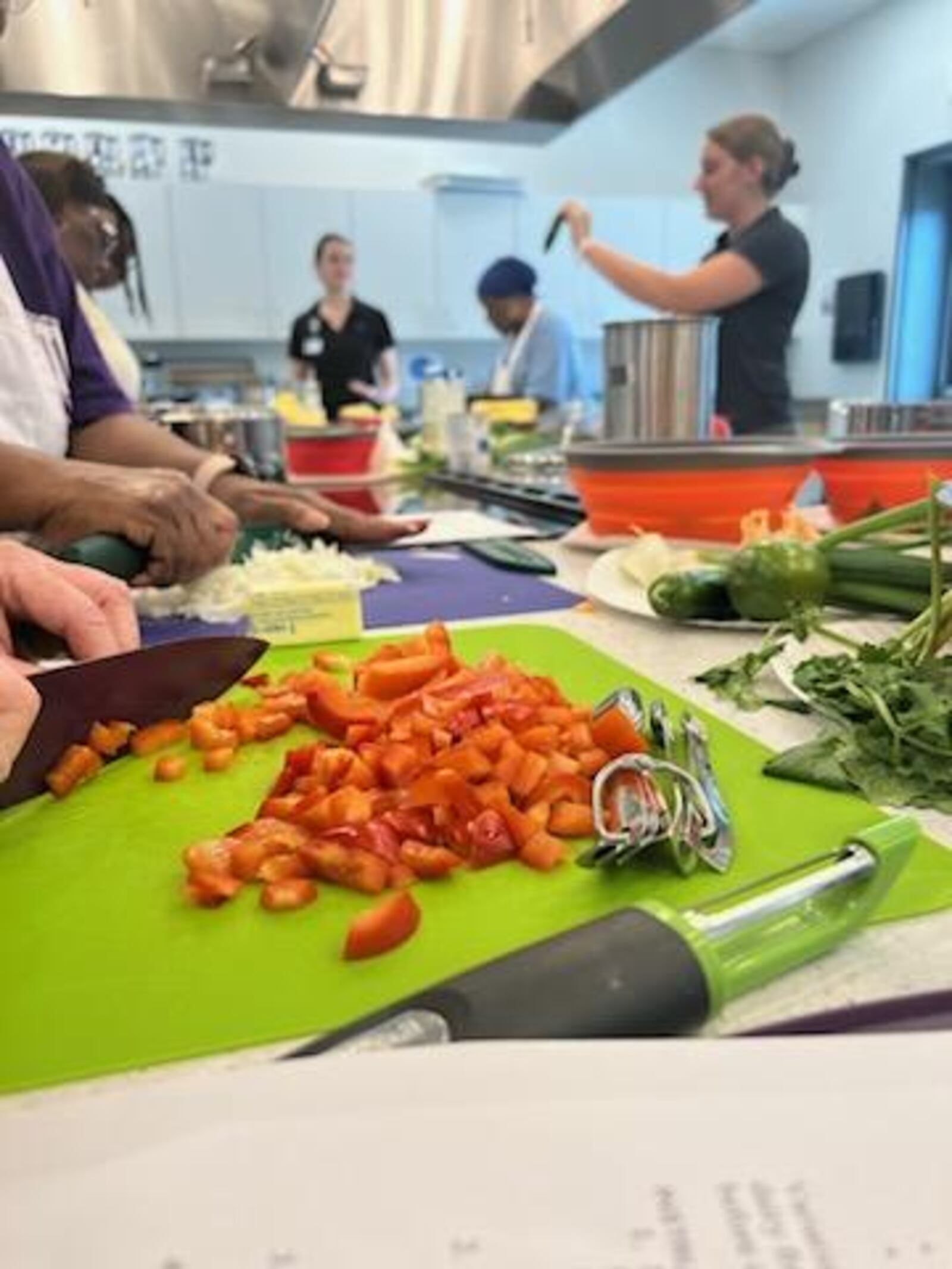 Katie Conrad McCoy, a registered dietitian at Kettering Health leads classes at the Years Ahead facility on East Stroop Road.  The presentations are specifically designed for people 65 and older. CONTRIBUTED