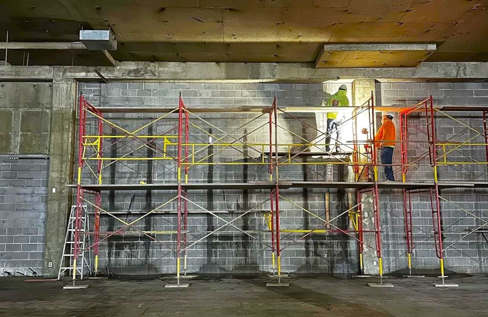 Construction recently launched on the new home of Crossroads Dayton at the former Sears at the Dayton Mall. The new location will be the church's first permanent home. CONTRIBUTED