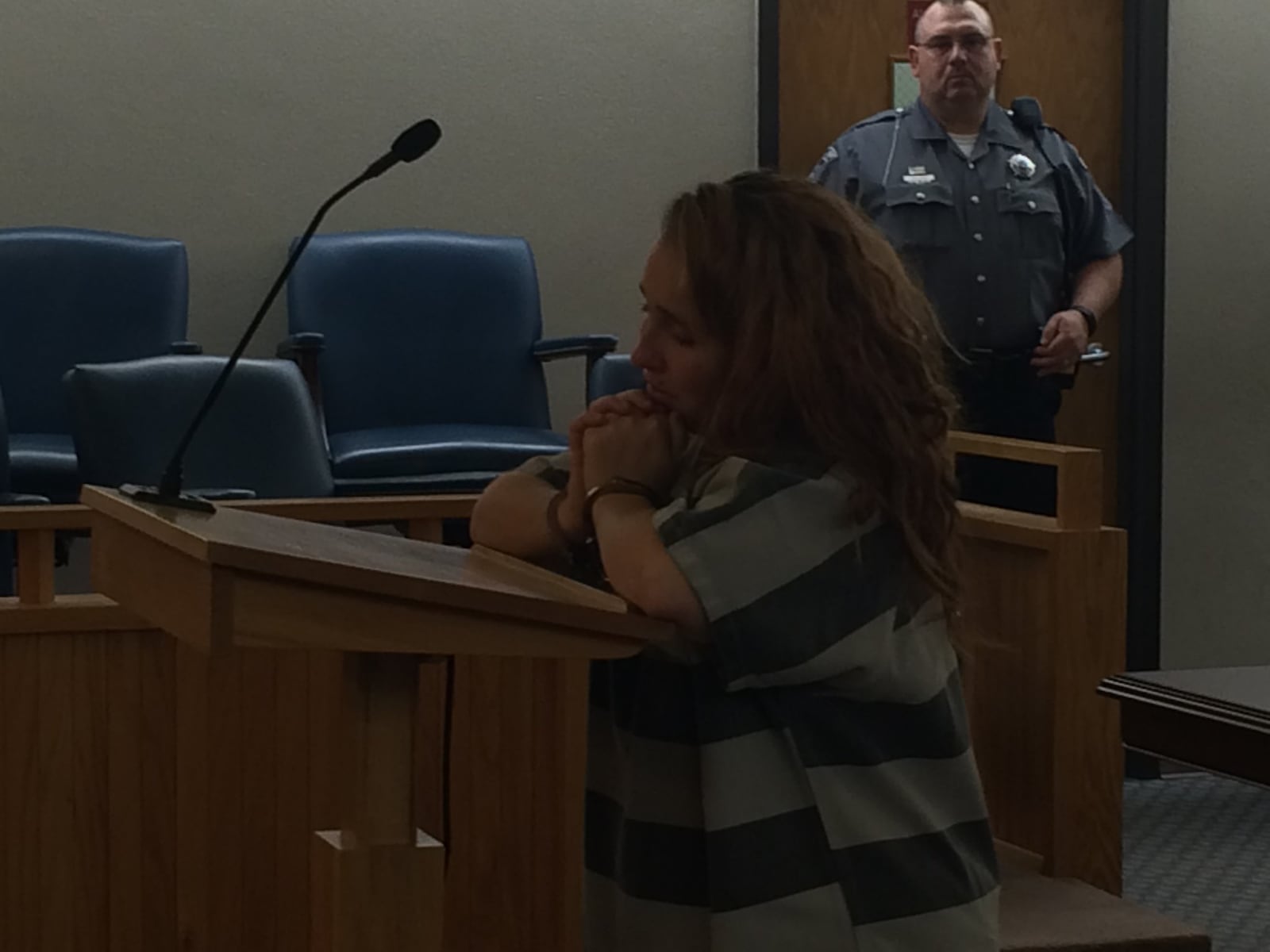 Shania Delawder appears in Clark County Municipal Court on in October. Katherine Collins/Staff