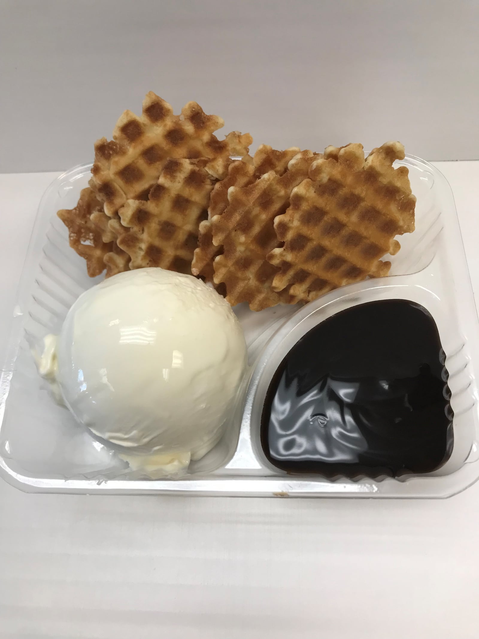 JD’s Old Fashioned Frozen Custard features ice cream nachos on Wednesdays and calls it “Waffle Nacho Wednesday,” but manager Cindy Gress said customers can get them any day (CONTRIBUTED PHOTO).