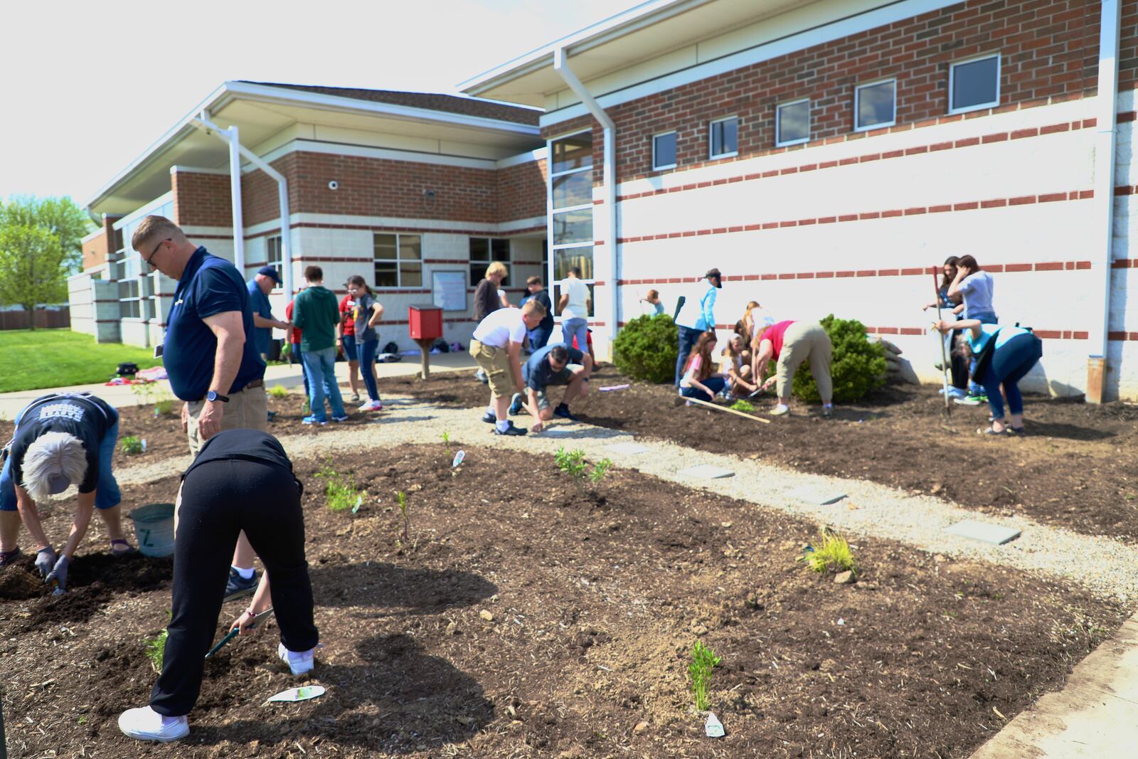 Students in the Springfield City School District observed Earth Day this week, including Snyder Park Elementary School's ribbon cutting for its new community garden. Contributed