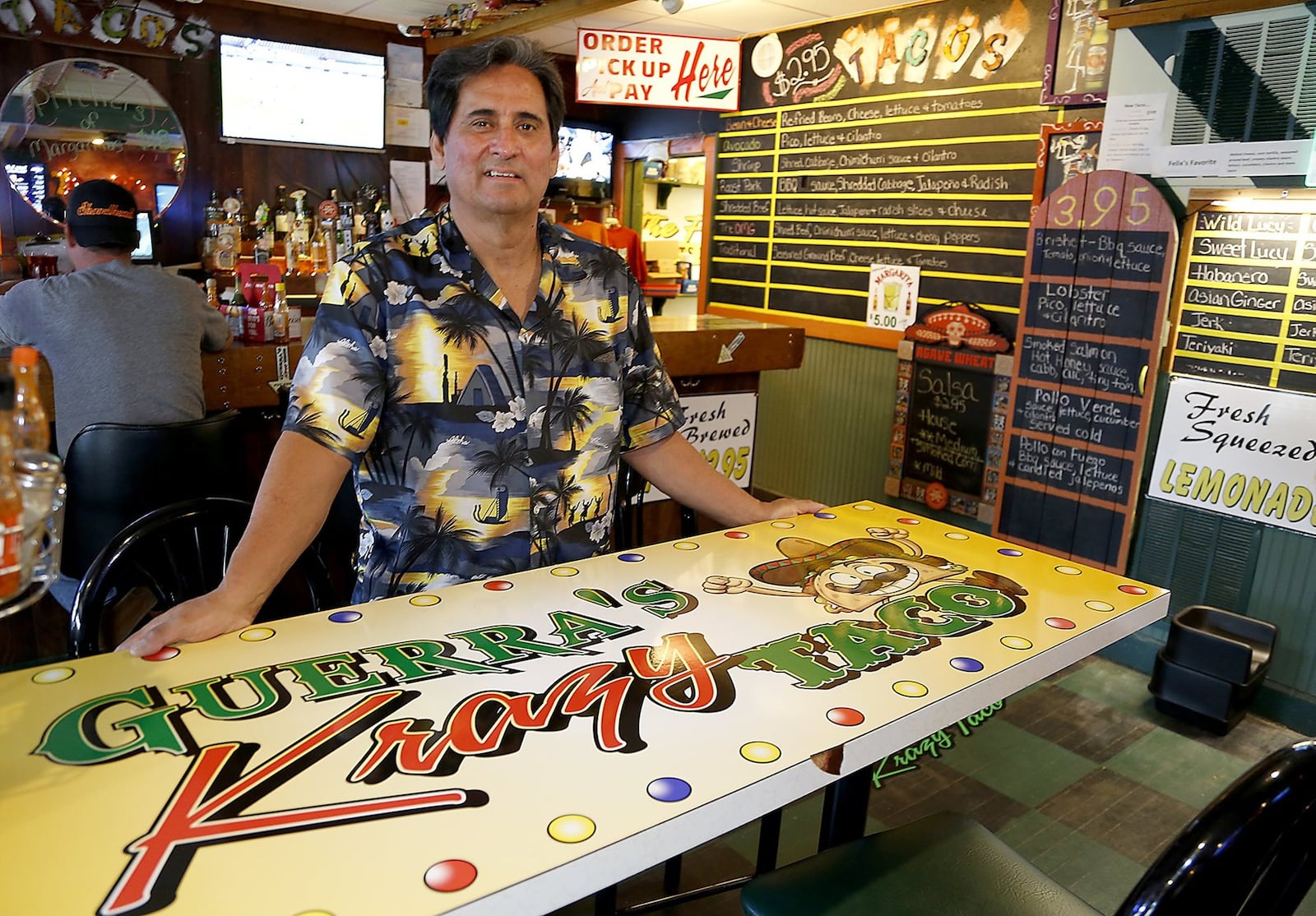 Felix Guerra III, owner of Guerra’s Krazy Taco. Bill Lackey/Staff