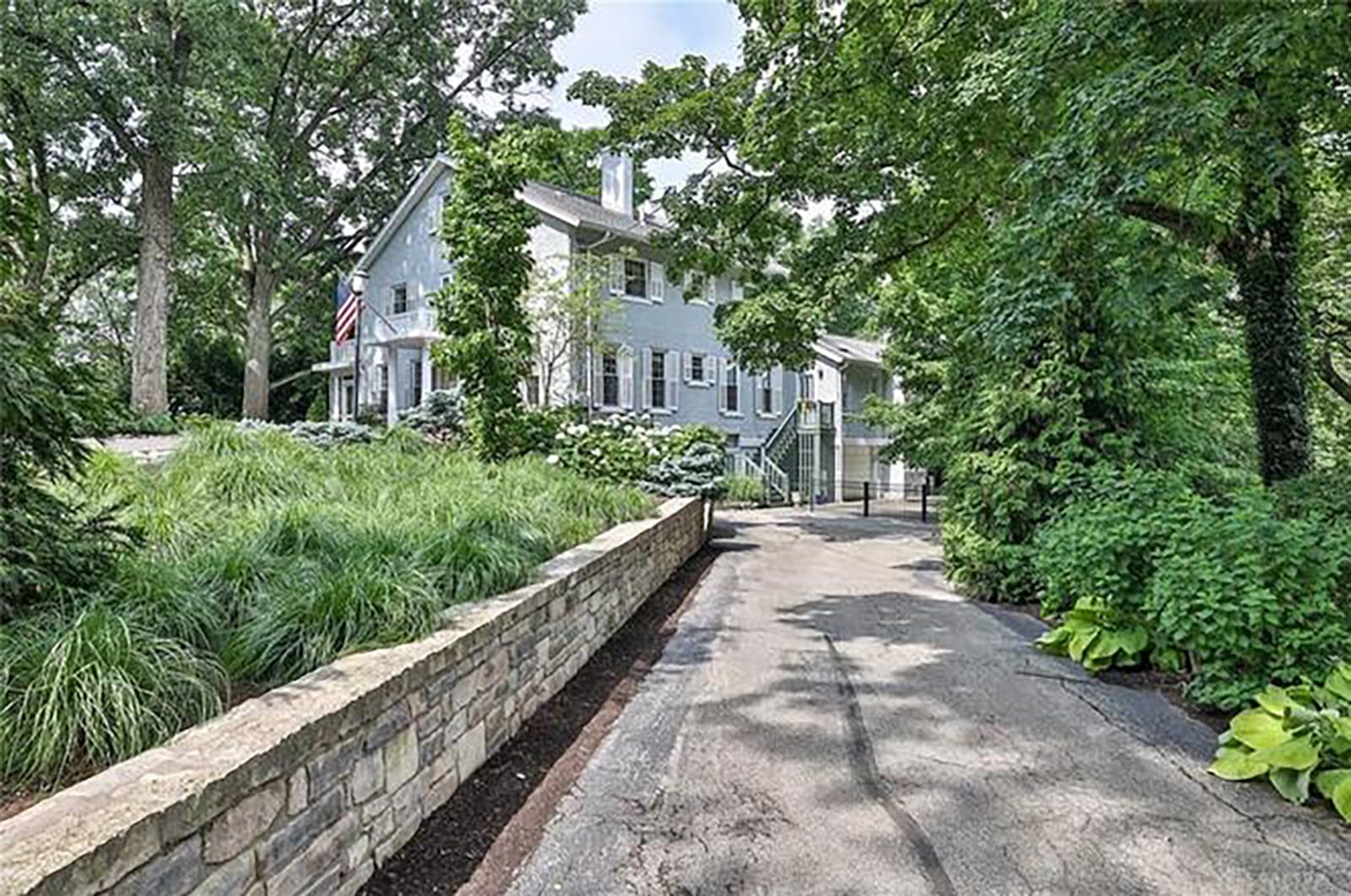 The home has a two car attached garage on the lower level.