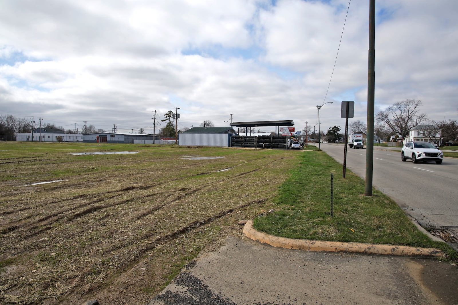 The future site of a new Springfield Fire & Rescue Division fire station on West North Street Thursday, March 7, 2024. BILL LACKEY/STAFF