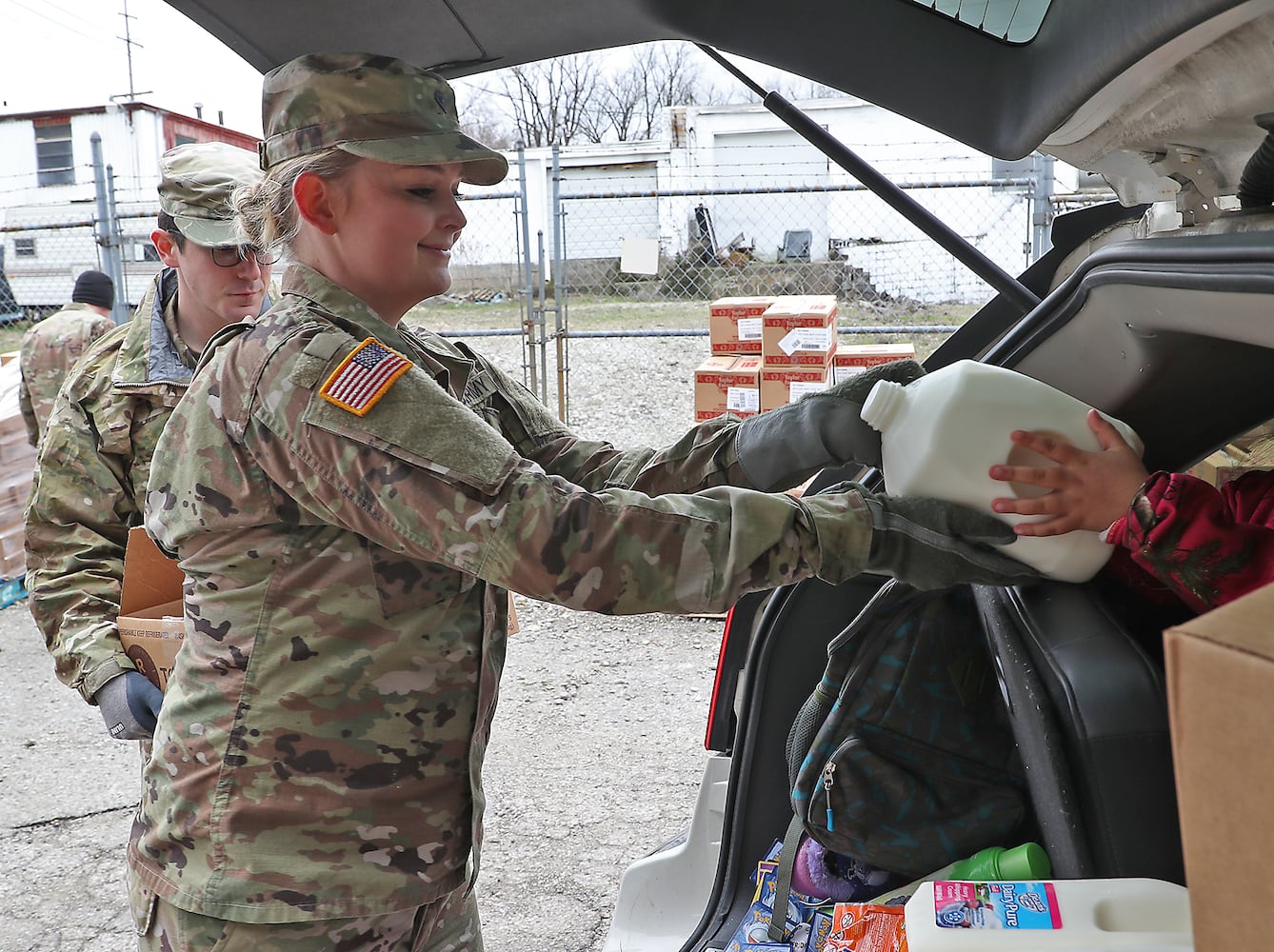 PHOTOS: National Guard Helps Distribute Food