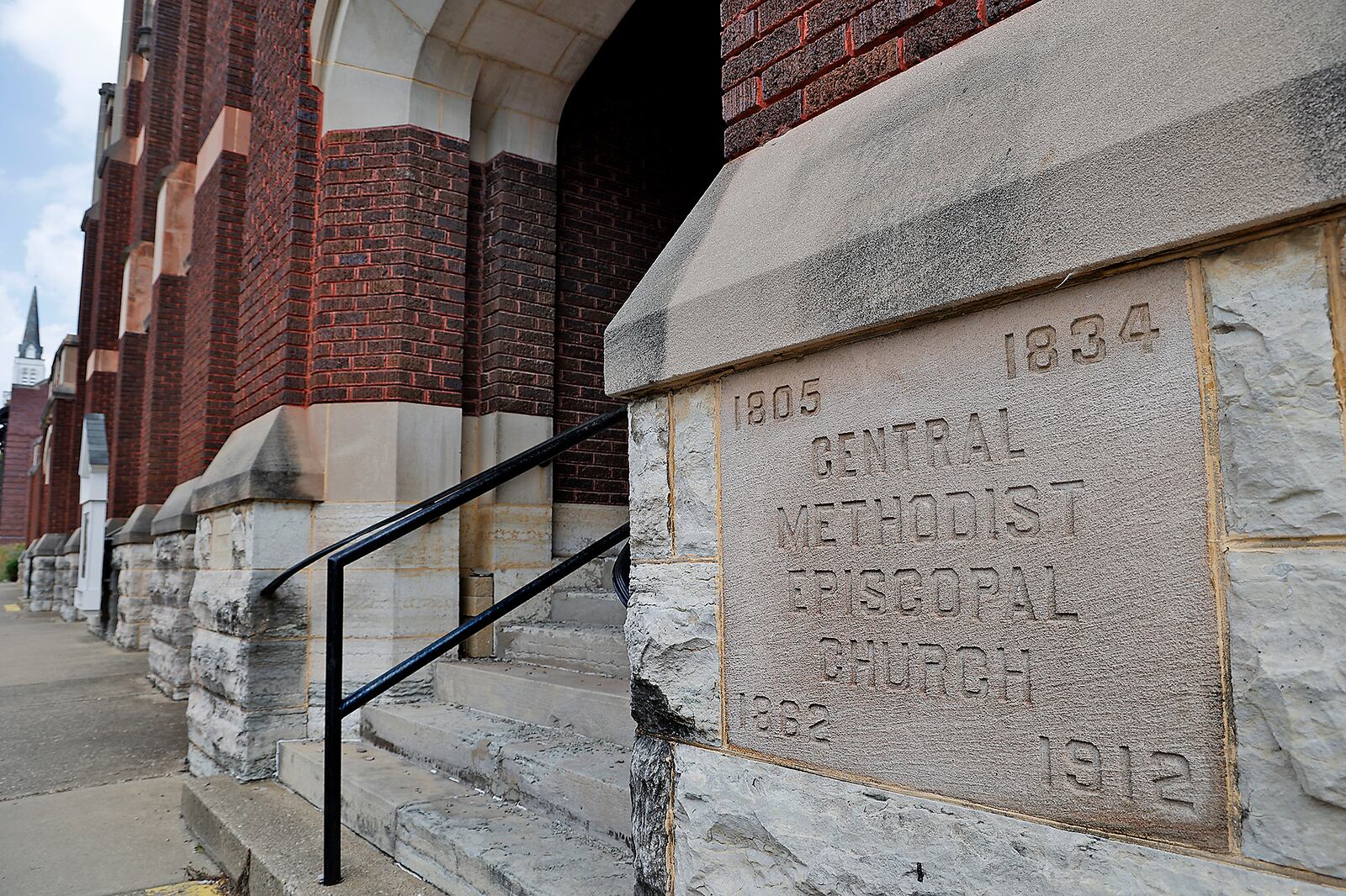 Levi Duncan recently purchased the vacant Central Methodist Episcopal Church at 102 W. High Street in Springfield with plans to turn it into an event venue, restaurants and retail space. BILL LACKEY/STAFF