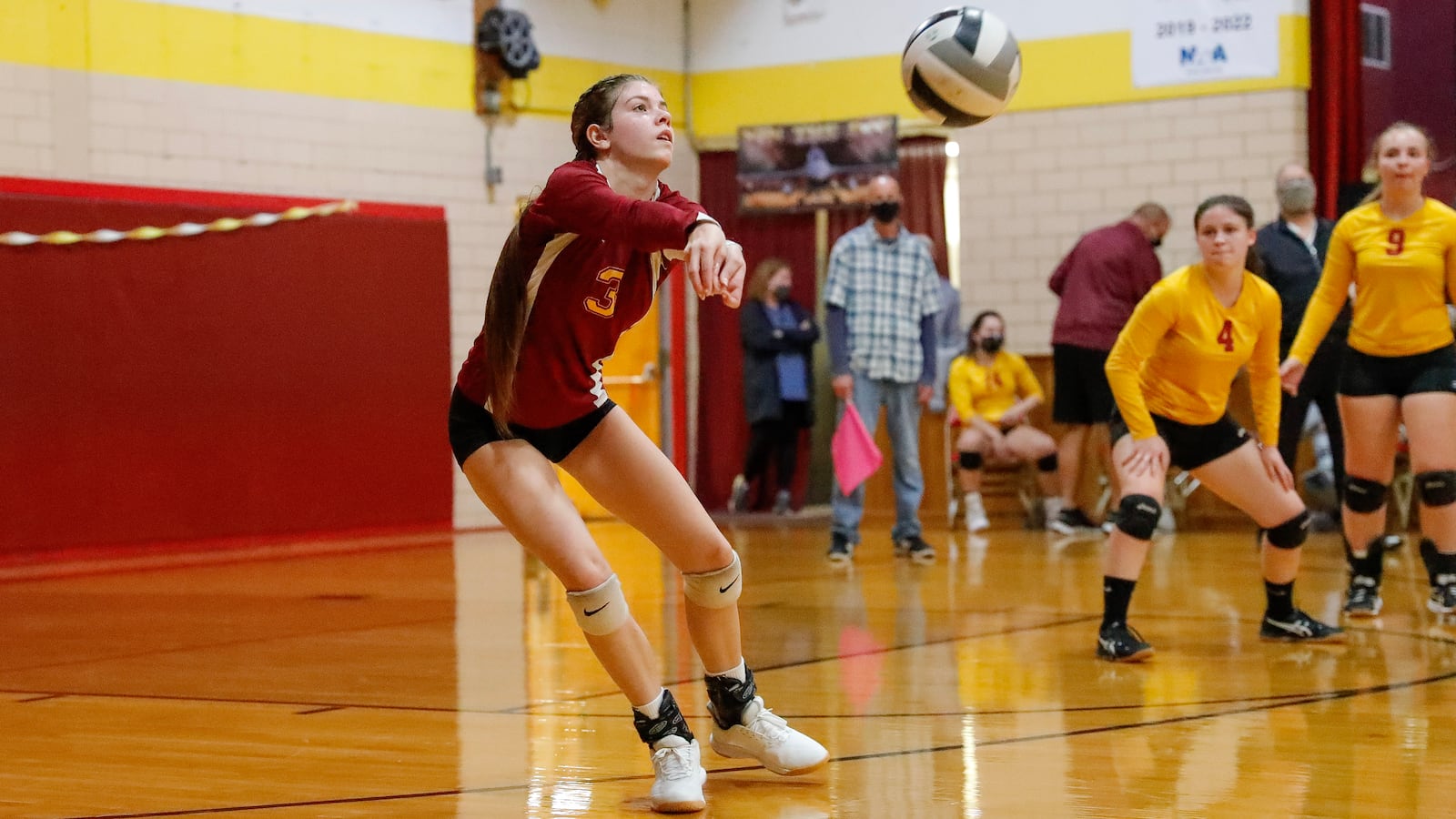 Northeastern junior Elizabeth Wiseman digs the ball during the Jets match against Mechanicsburg on Thursday, Oct. 15. The Jets won in three sets to finish a perfect 21-0 regular season. CONTRIBUTED PHOTO BY MICHAEL COOPER