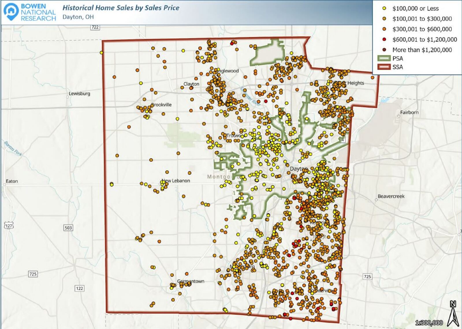 Home sales in Montgomery County by price. CONTRIBUTED