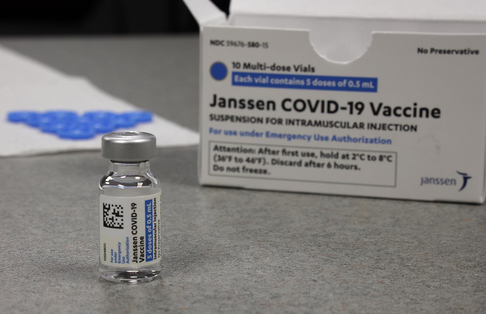 Champaign County held a clinic on March 20 in Urbana where they only distributed the Johnson and Johnson vaccine. BILL LACKEY/STAFF