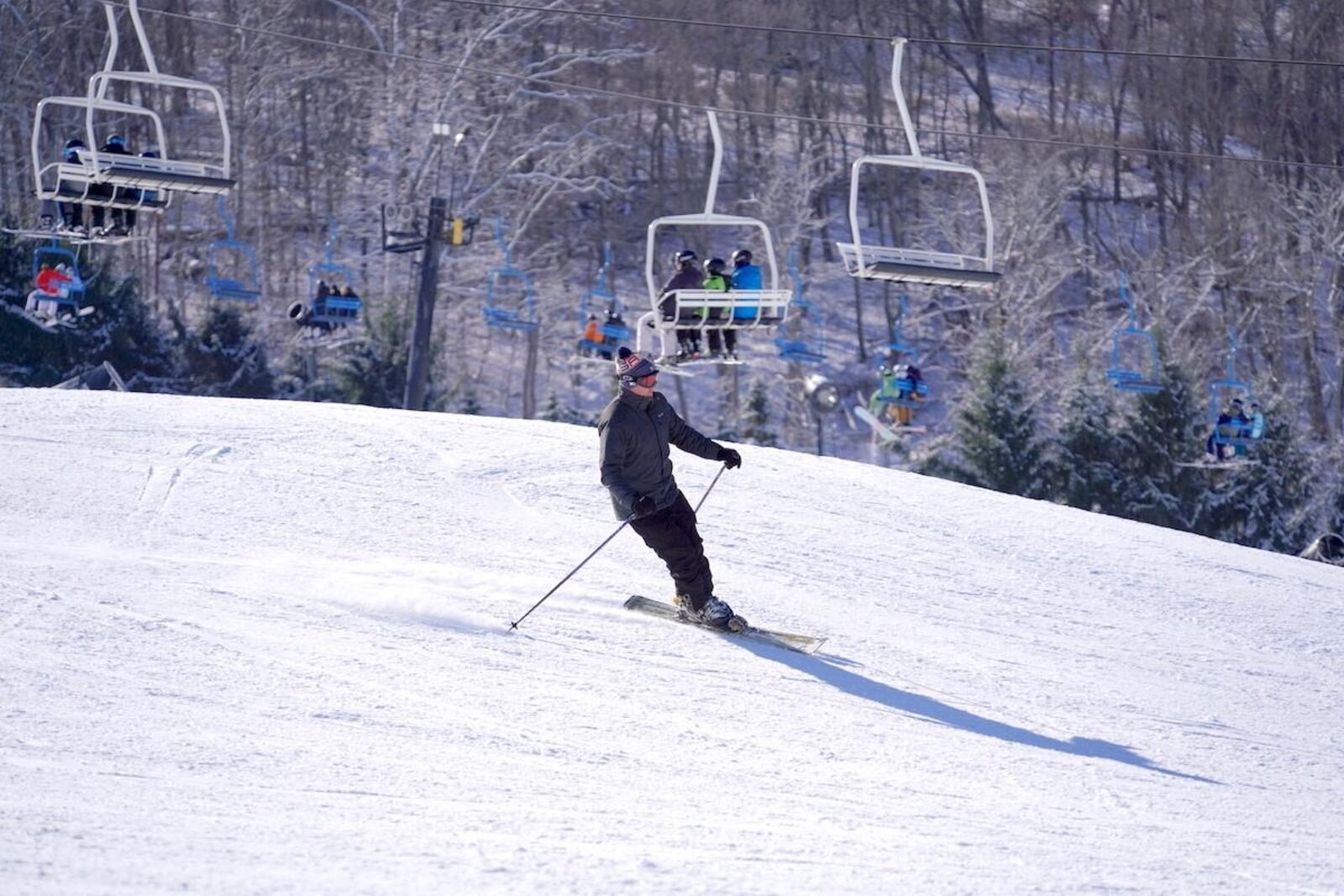 A skier at Perfect North Slopes. CONTRIBUTED