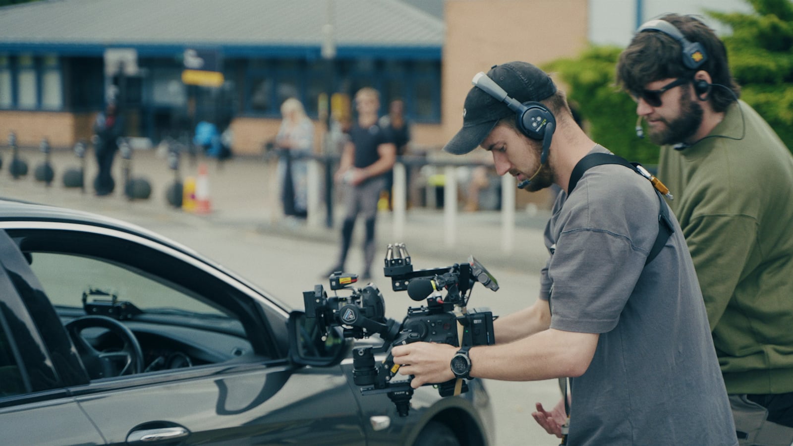 This image provided by Netflix shows Matthew Lewis on the set of "Adolescence." (Netflix via AP)