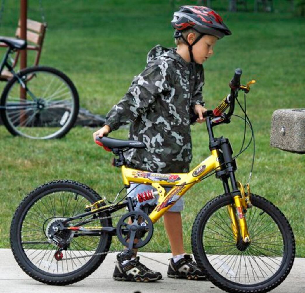 Kids learn about bike safety