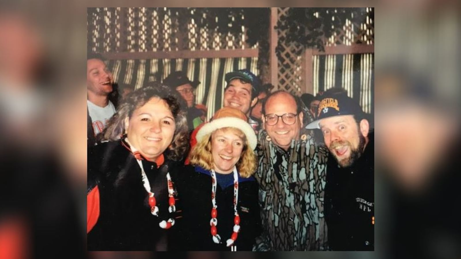 Terry (far right) and Carolyn Black (far left) used to go to Caddy's on Second Street where WLW broadcasted the pre-game show. Contributed