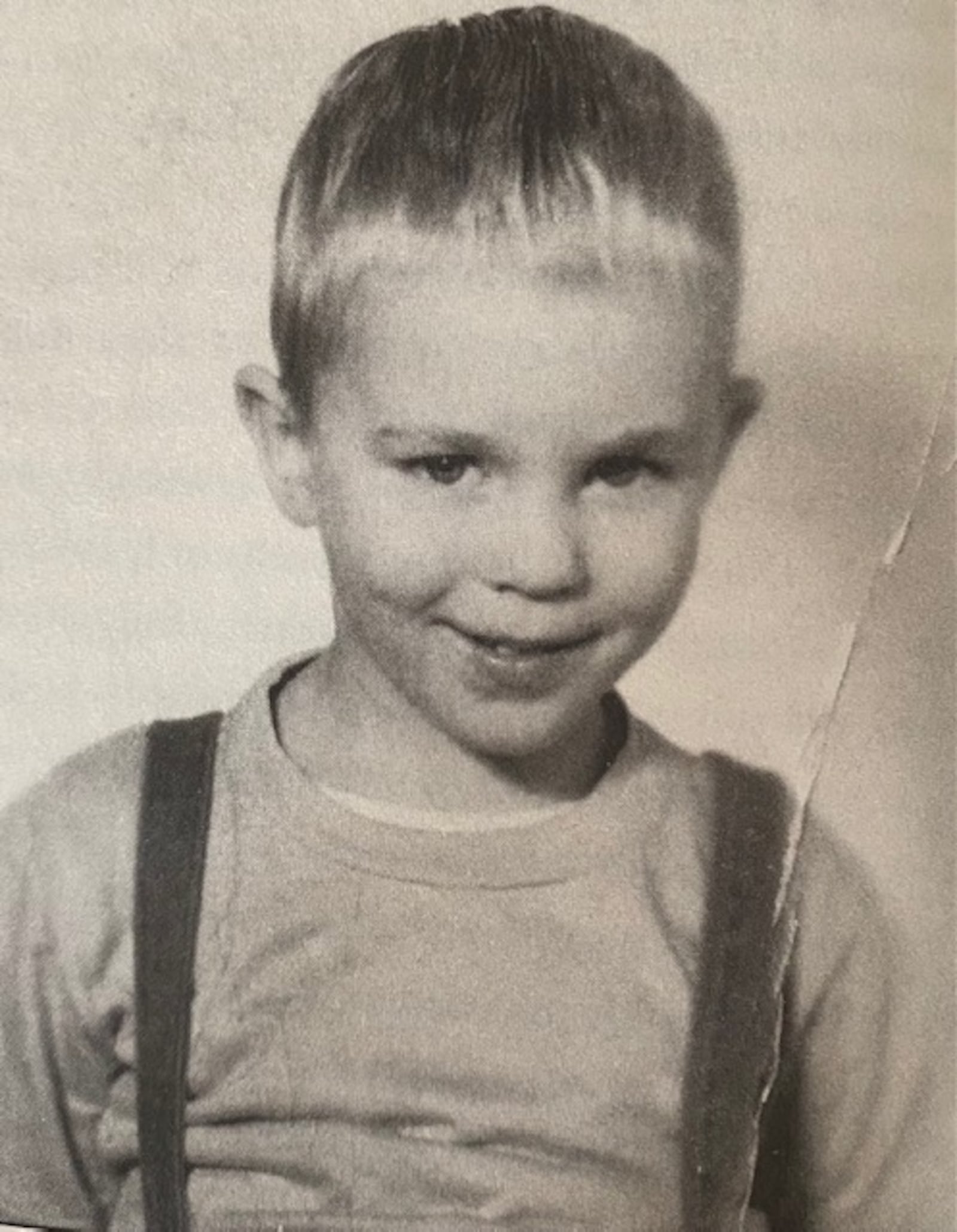 John Lithgow, shown in his kindergarten photo, considers Yellow Springs his hometown. COURTESY OF JOHN LITHGOW