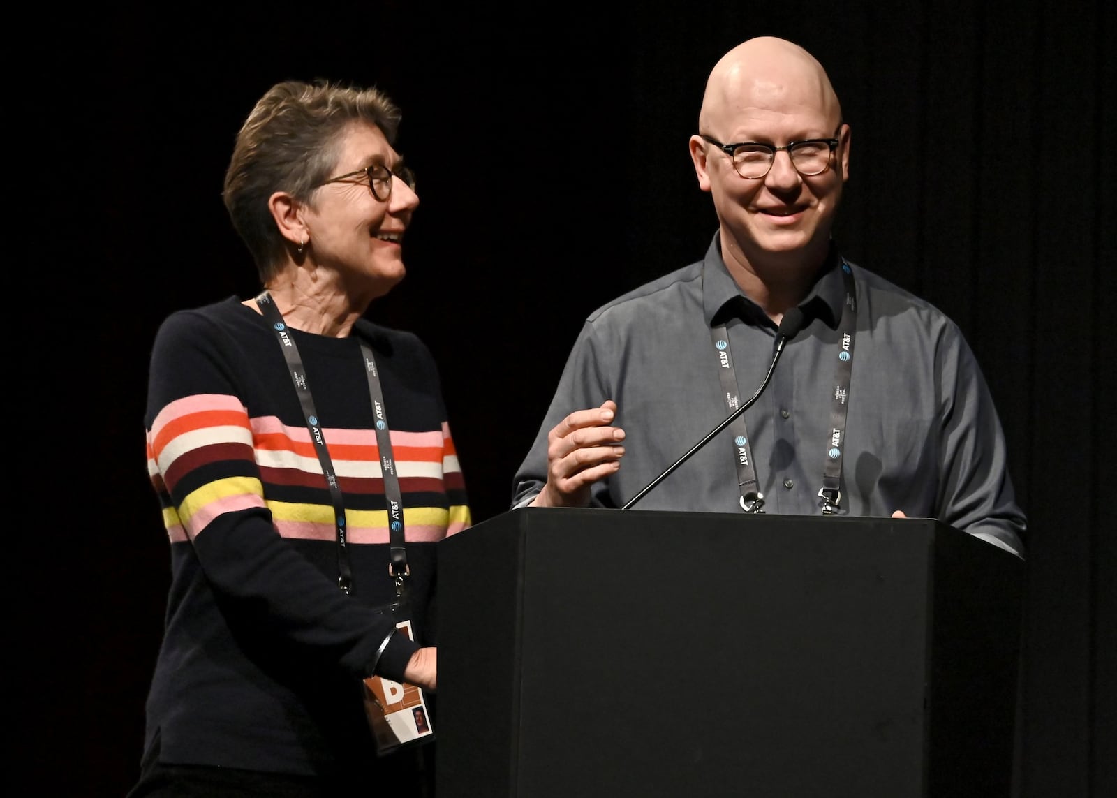 Directors Julia Reichert and Steven Bognar introduce Netflix’s “American Factory” at the Tribeca Film Festival at SVA Theater on April 26, 2019, in New York City. ASTRID STAWIARZ/GETTY IMAGES