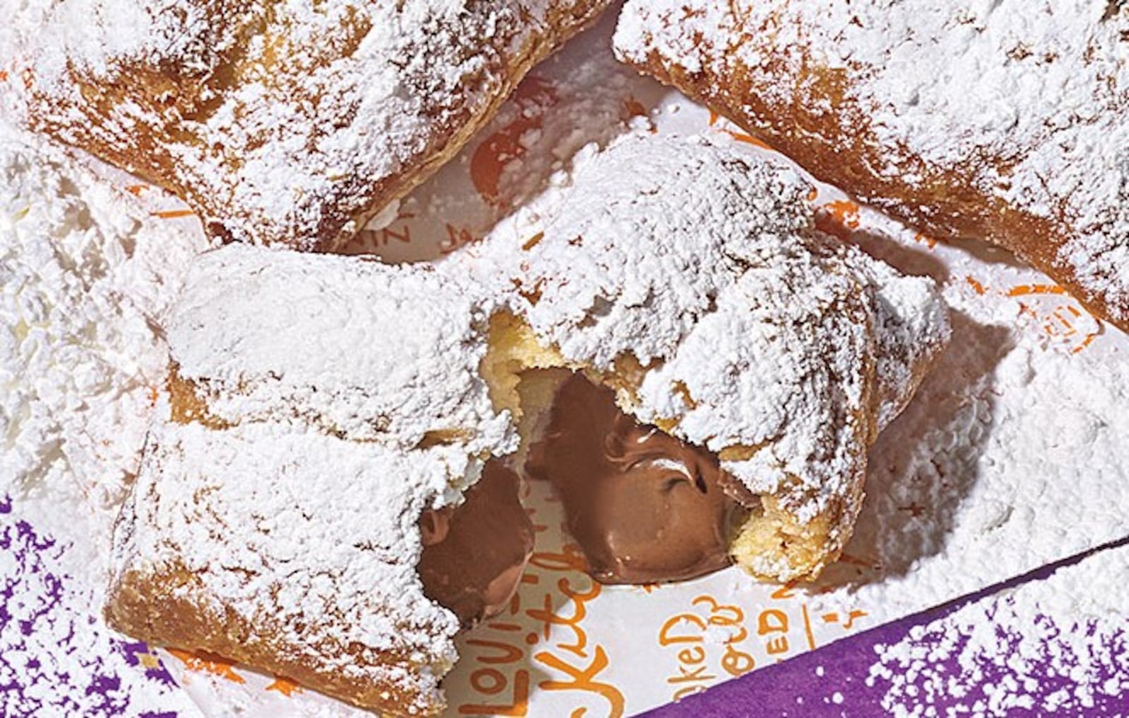 Chocolate-filled beignets from Popeyes Louisiana Kitchen. CONTRIBUTED