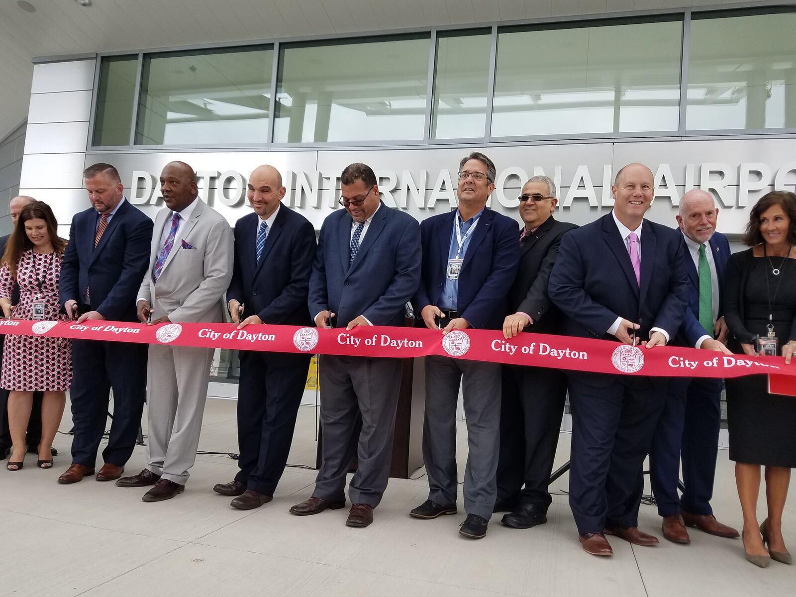 The Dayton International Airport unveiled its new terminal renovations Tuesday. The $29 million project took two year and more than 100 people to finish. STAFF PHOTO / HOLLY SHIVELY