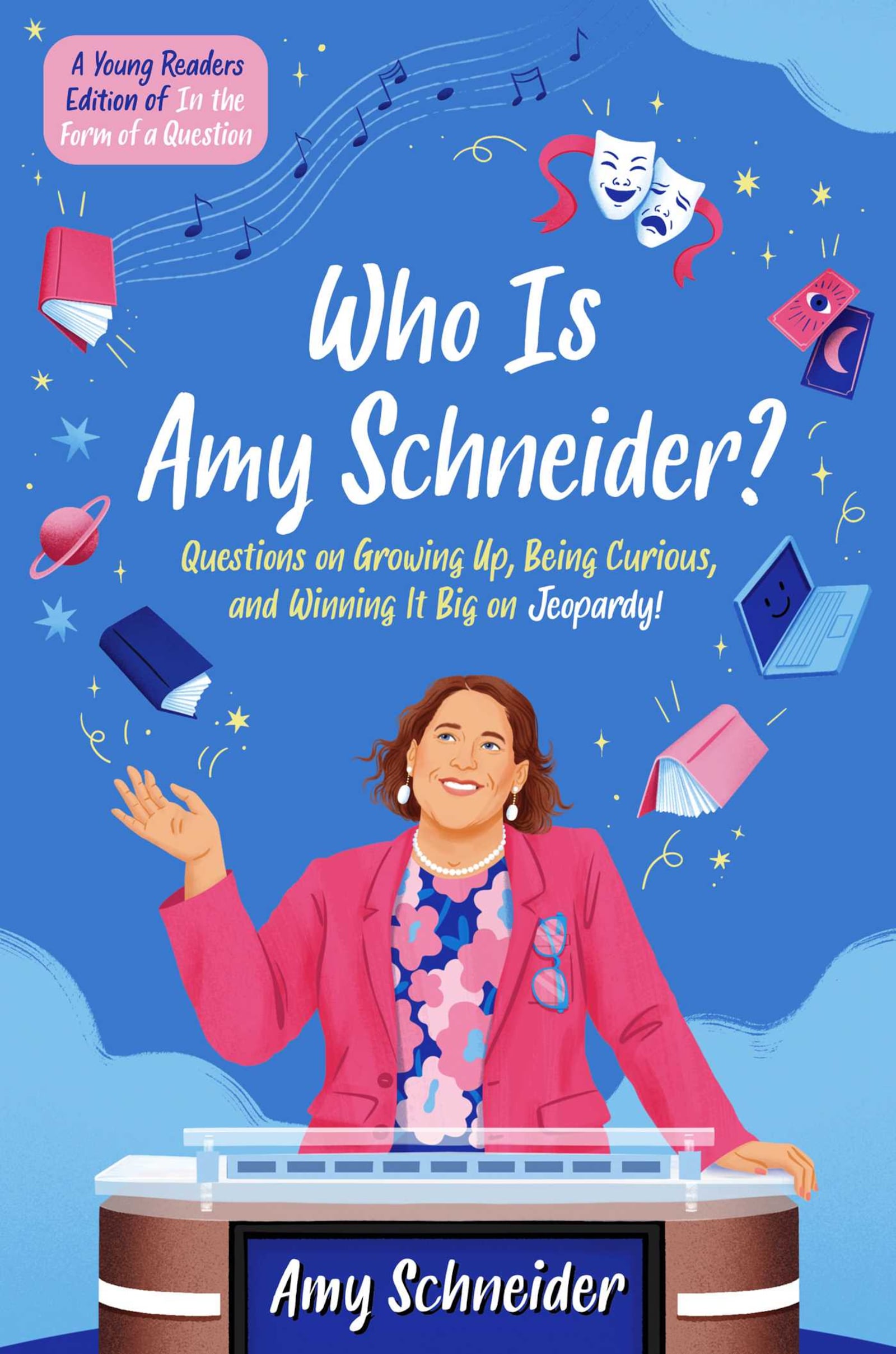 “Who Is Amy Schneider? Questions on Growing Up, Being Curious, and Winning it Big on Jeopardy!,” is published by Simon & Schuster and priced at $18.99.