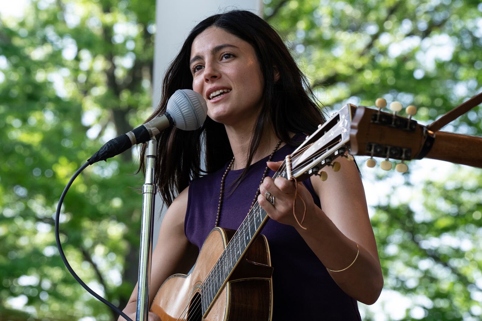 This image released by Searchlight Pictures shows Monica Barbaro in a scene from "A Complete Unknown." (Macall Polay/Searchlight Pictures via AP)